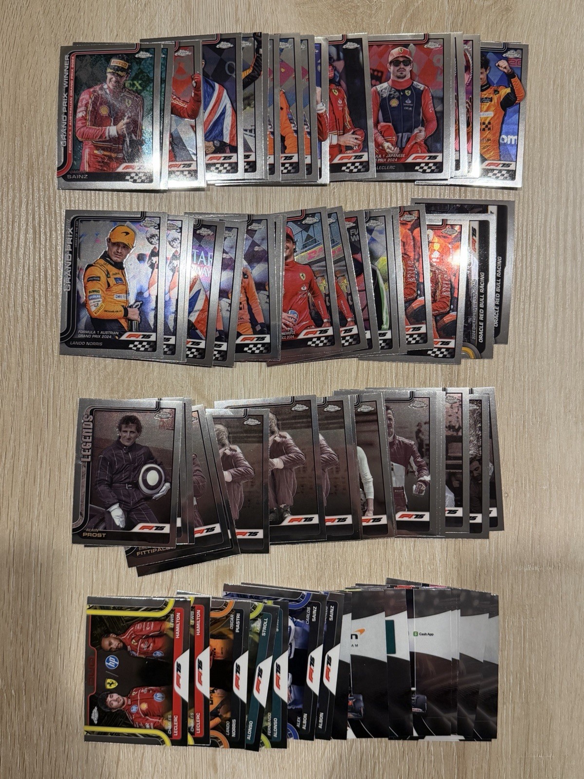 2025 Topps Chrome Formula 1 Cards Base/Insert/Refractors: YOU PICK – DISCOUNTS!