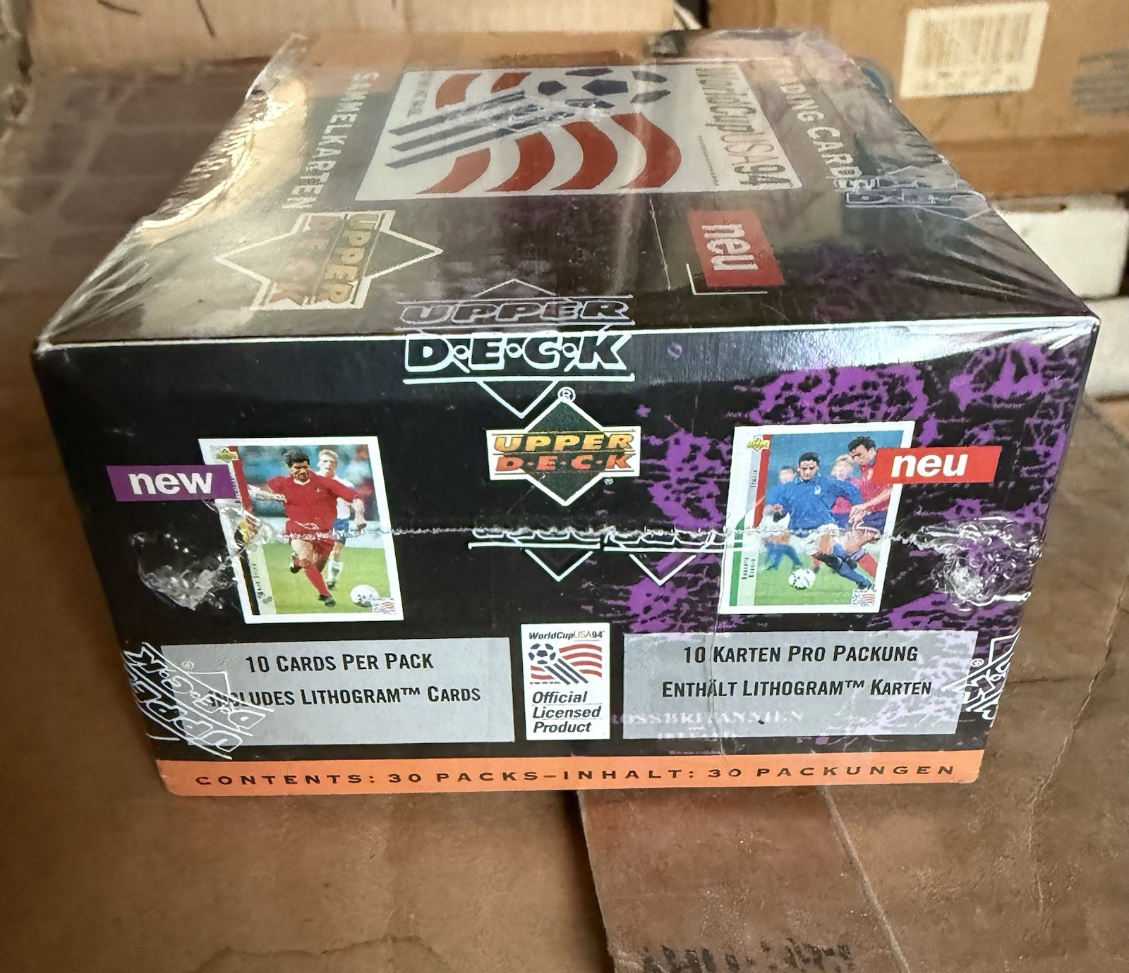 1994 Upper Deck World Cup Soccer Trading Cards Box – Factory Sealed – Rare Wax!