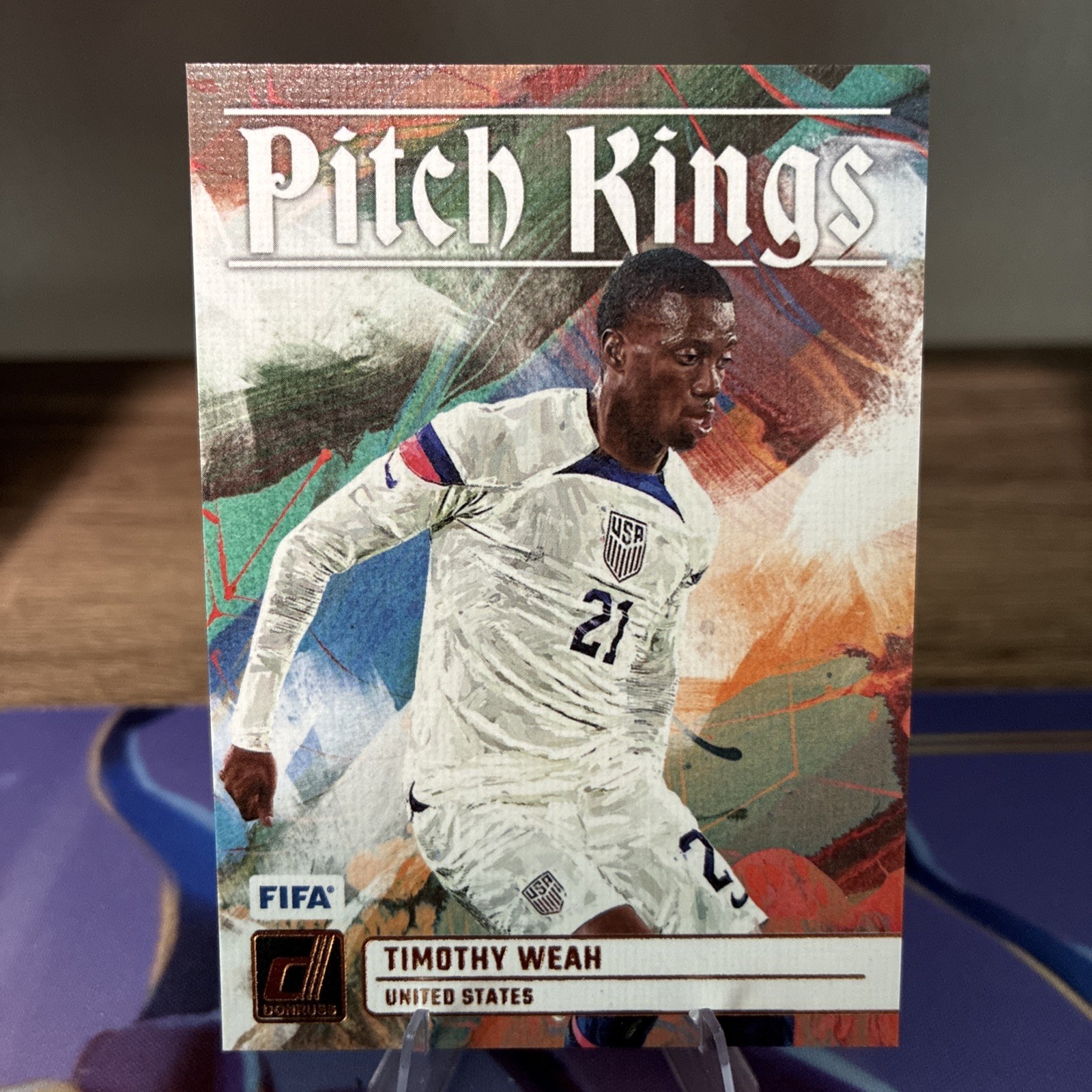 2023-24 Panini Donruss Soccer – Timothy Weah Pitch Kings #16 – USA World Cup