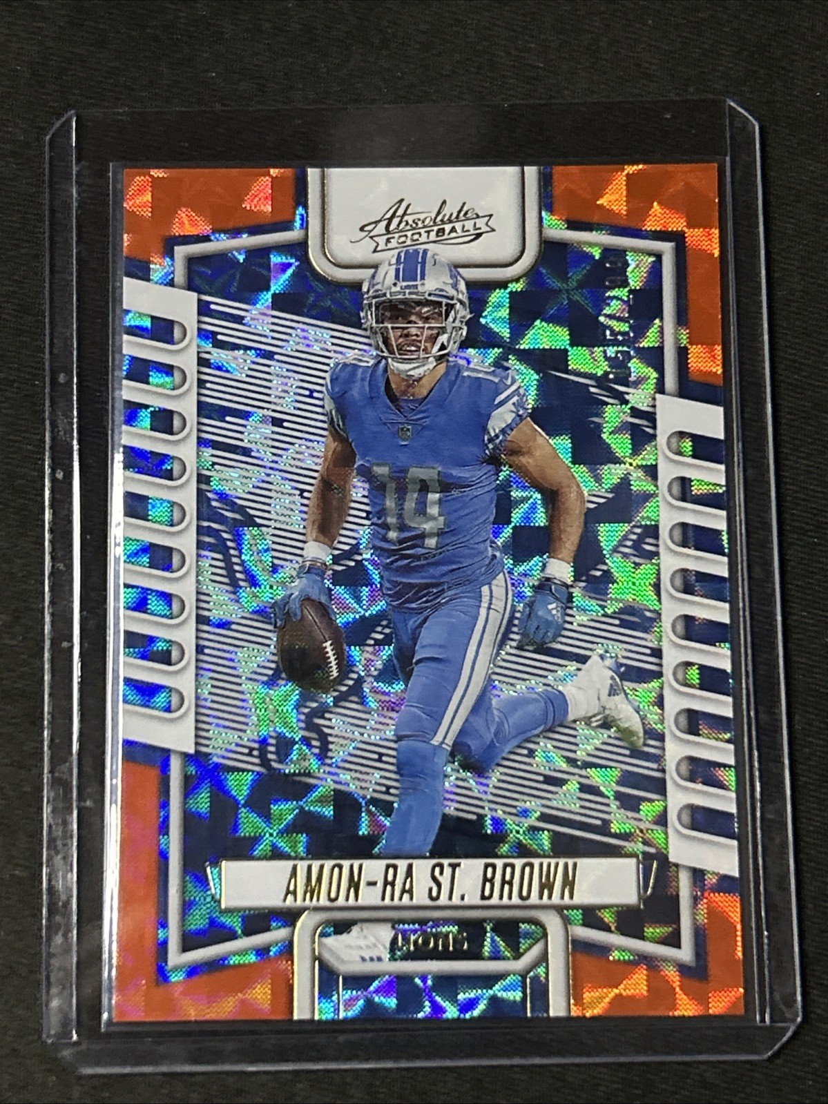 🔥2023 Absolute Amon-Ra St. Brown Orange Mosaic SP #d 299 Detroit Lions🔥