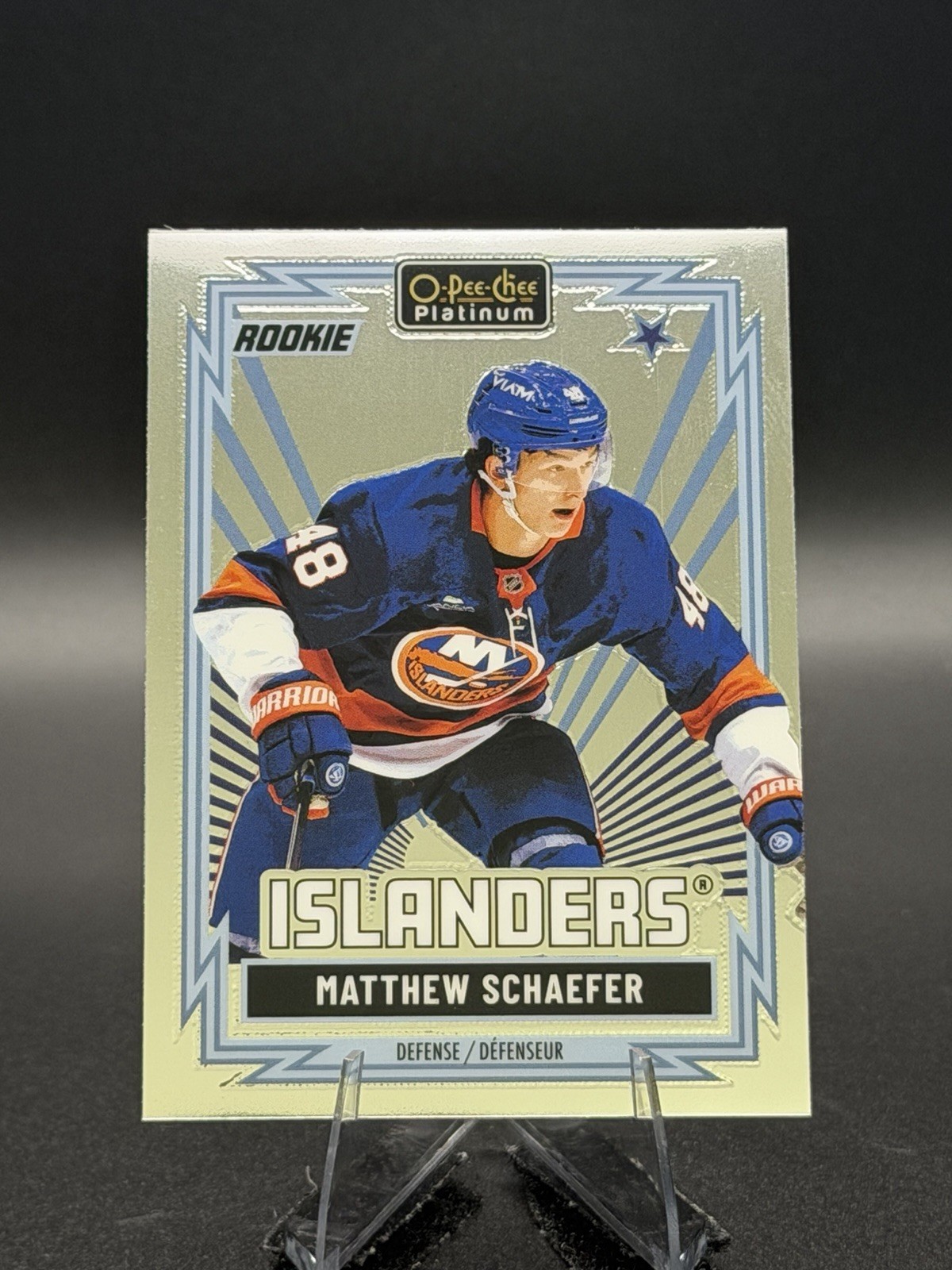 2025-26 UD O-PEE-CHEE PLATINUM ROOKIE #R-96 Matthew Schaefer