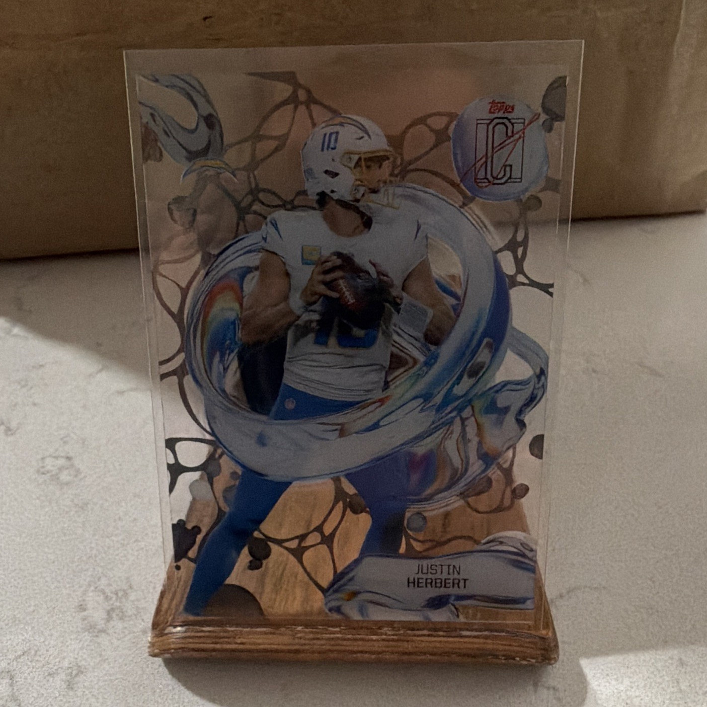 Topps 2024 Topps Fire Justin Herbert Chargers Insert FL-9 NFL Football Card