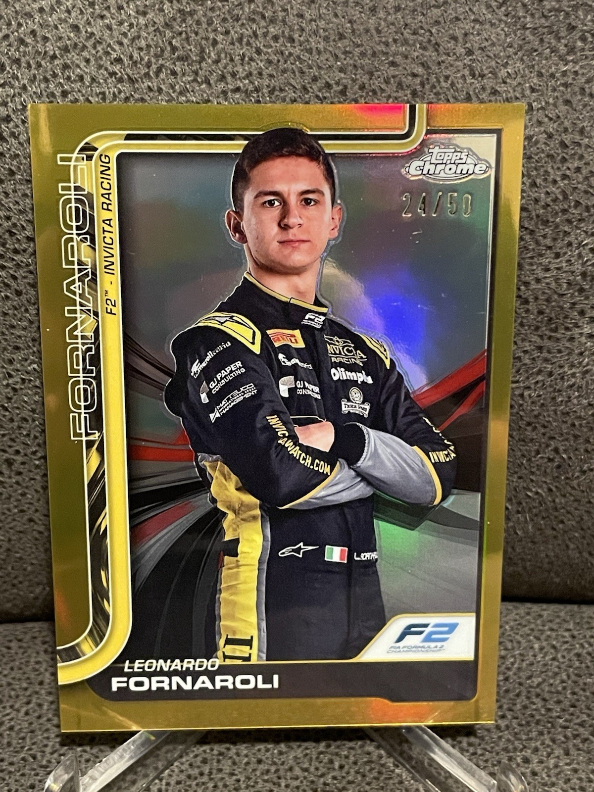🔥Leonardo Fornaroli 2025 Topps Chrome F1 True Gold Refractor #/50 F2