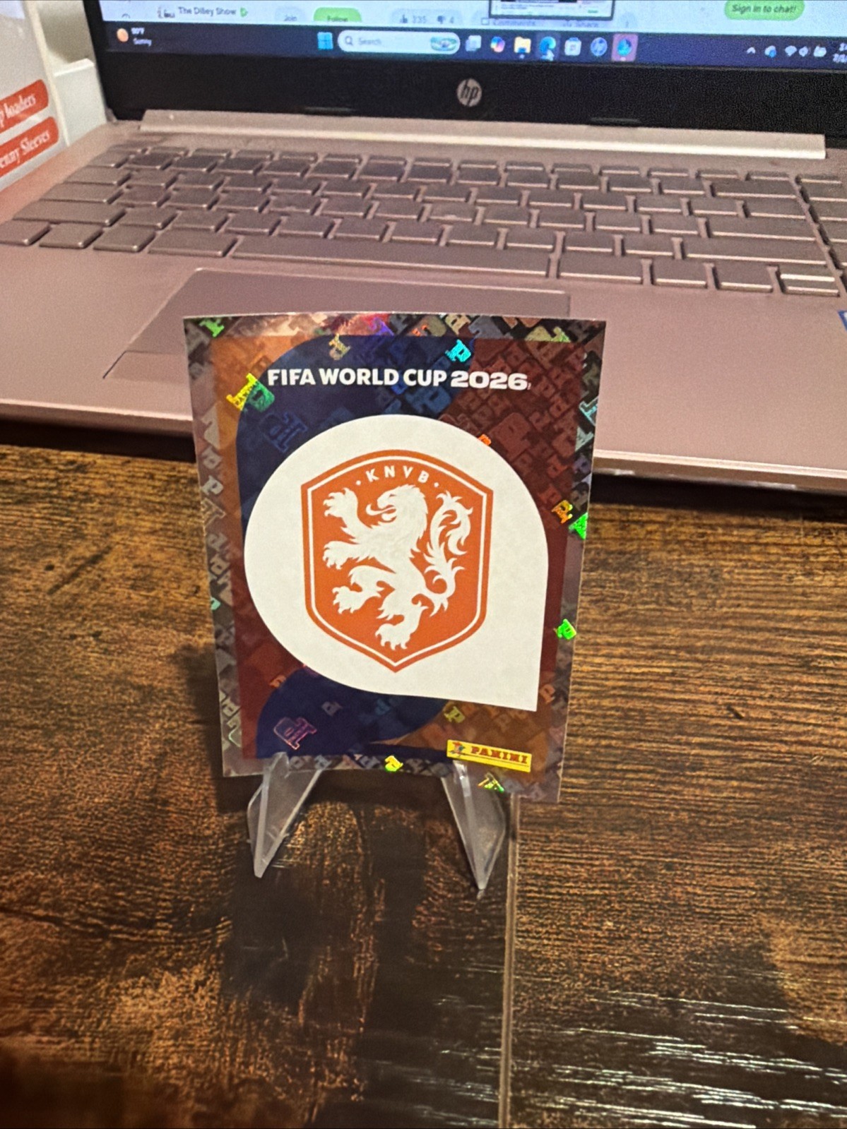 Panini FIFA 2026 World Cup Netherlands Team Crest Hologram Sticker NED 1 Code 👍