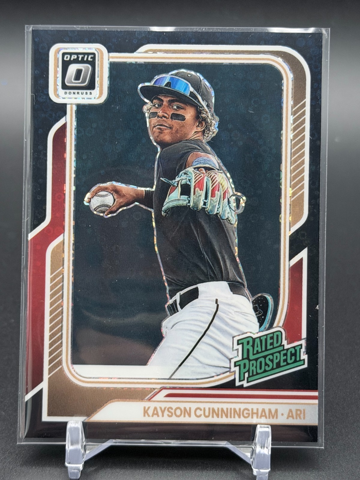 2026 Donruss OPTIC BLACK PANDORA Kayson Cunningham RATED PROSPECT #116 – D’backs