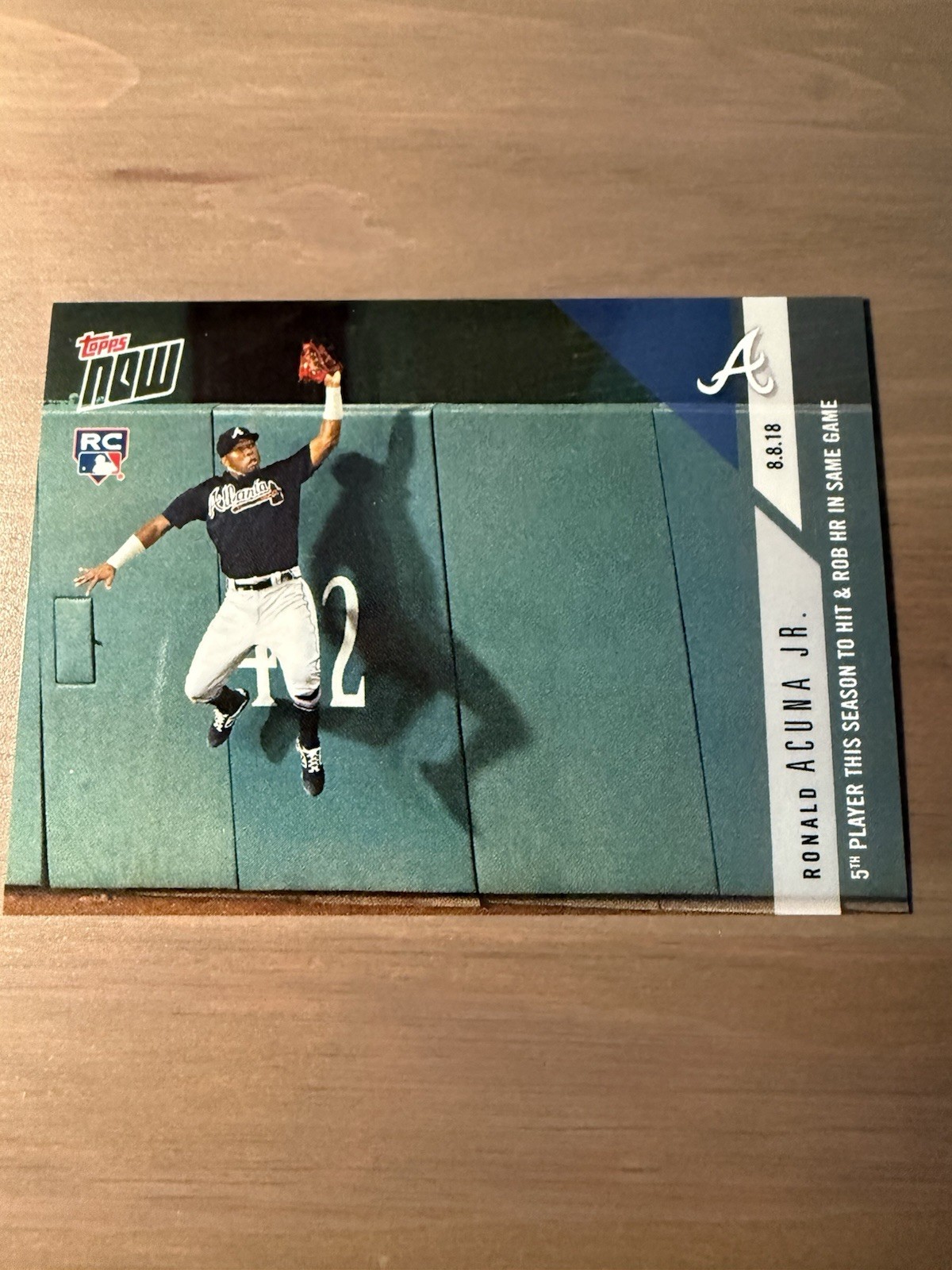 Topps 2018 Topps Now Ronald Acuna Jr. #575 Rookie Atlanta Braves MLB Card SP