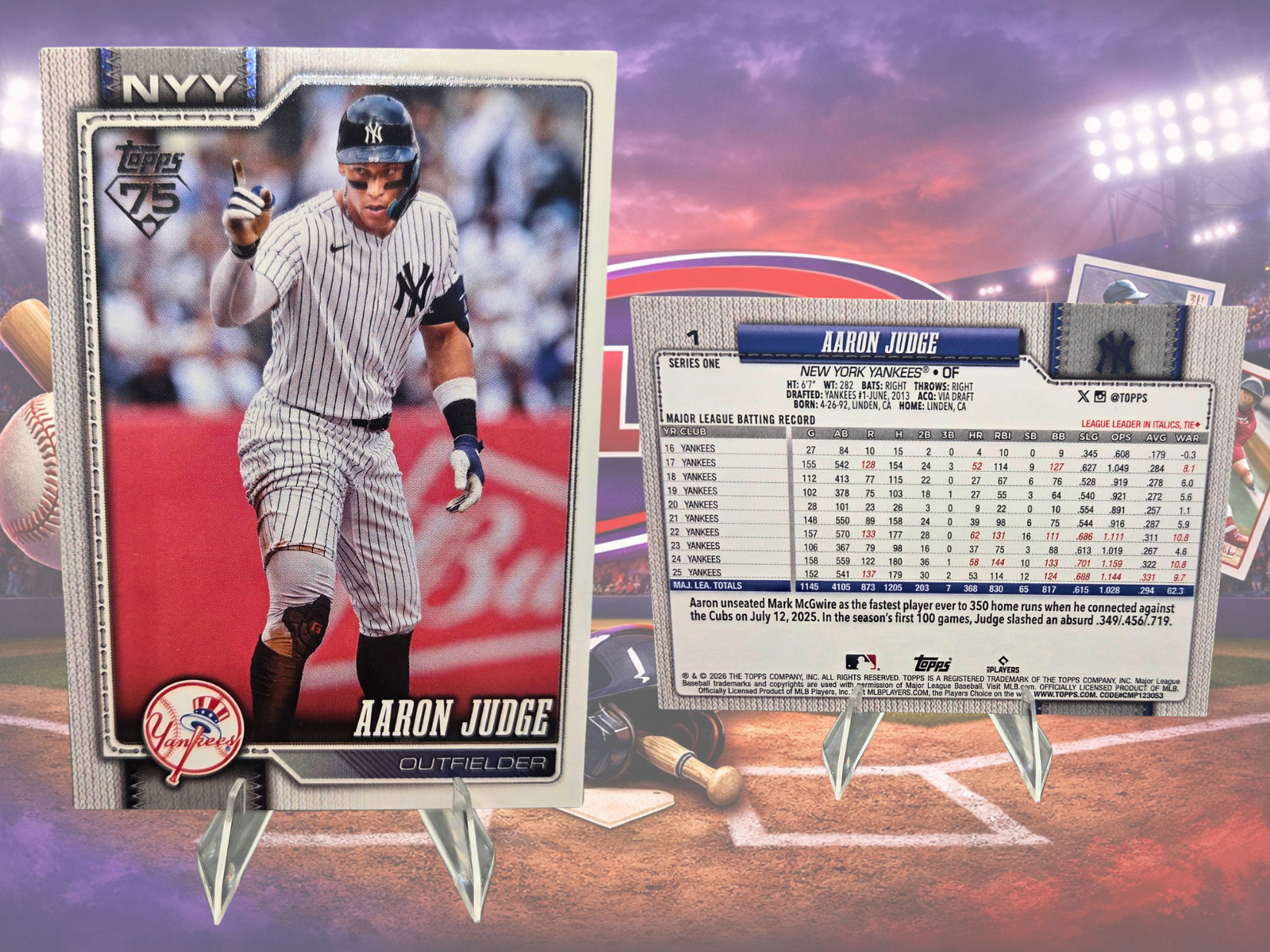 2026 Topps Series 1 Baseball Base Cards MLB – Pick Your Player Complete Your Set