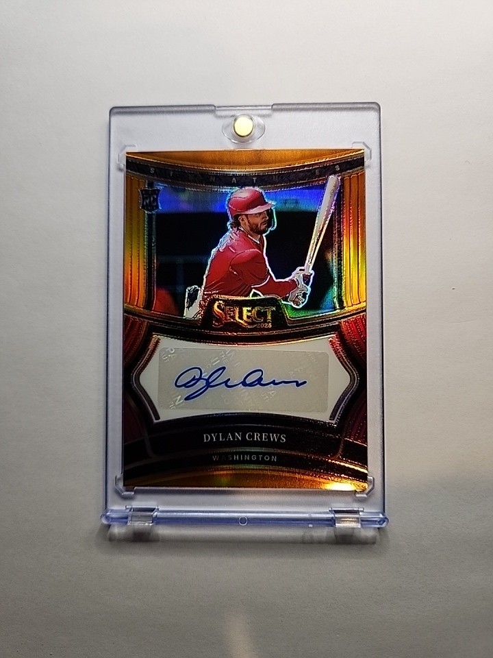 2025 Panini Select Dylan Crews Signatures Orange Auto 57/75 RC SIG-DC WN