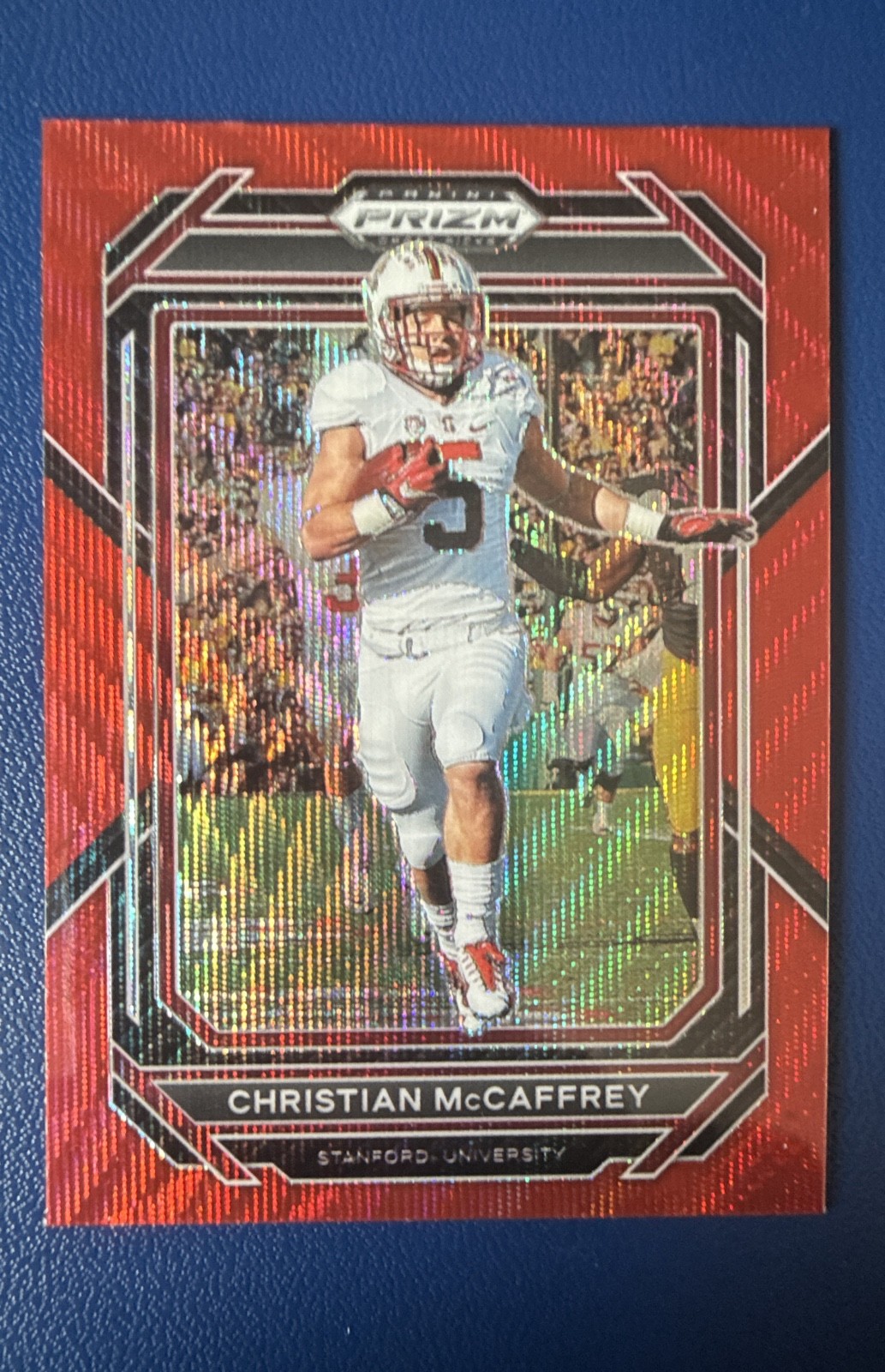 2023 Panini Prizm Draft Picks – Christian McCaffrey #17 Ruby Wave Prizm