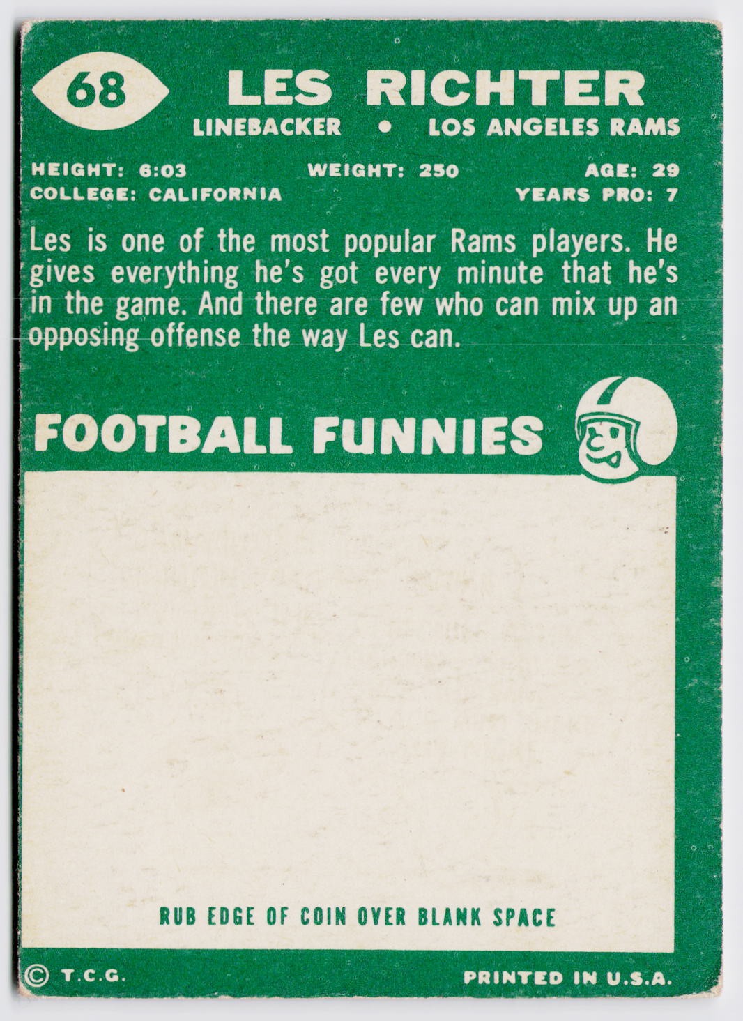 1960 Topps #68 Les Richter
