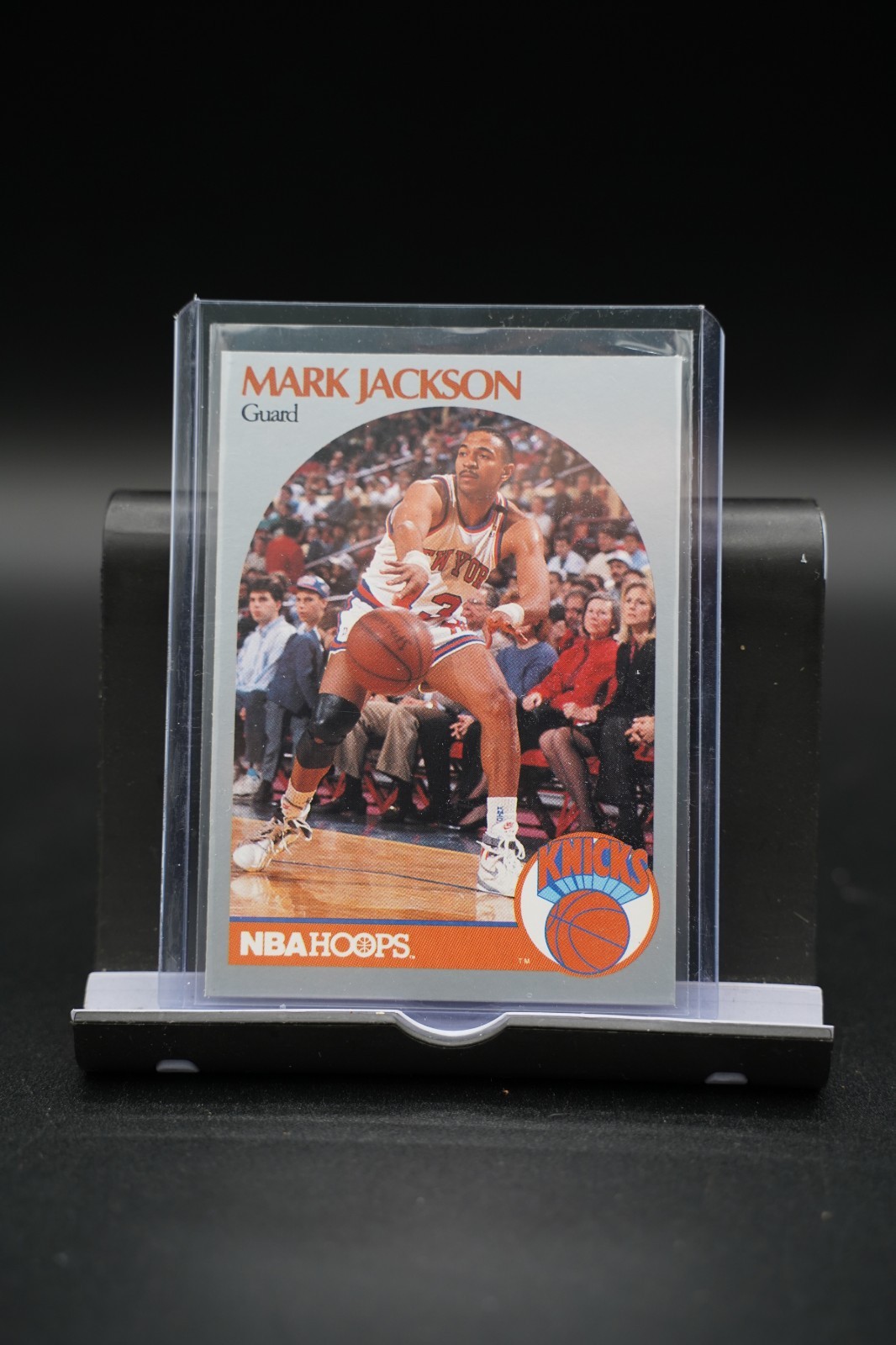 1990-91 NBA Hoops – Mark Jackson #205 “Famous” People in Background
