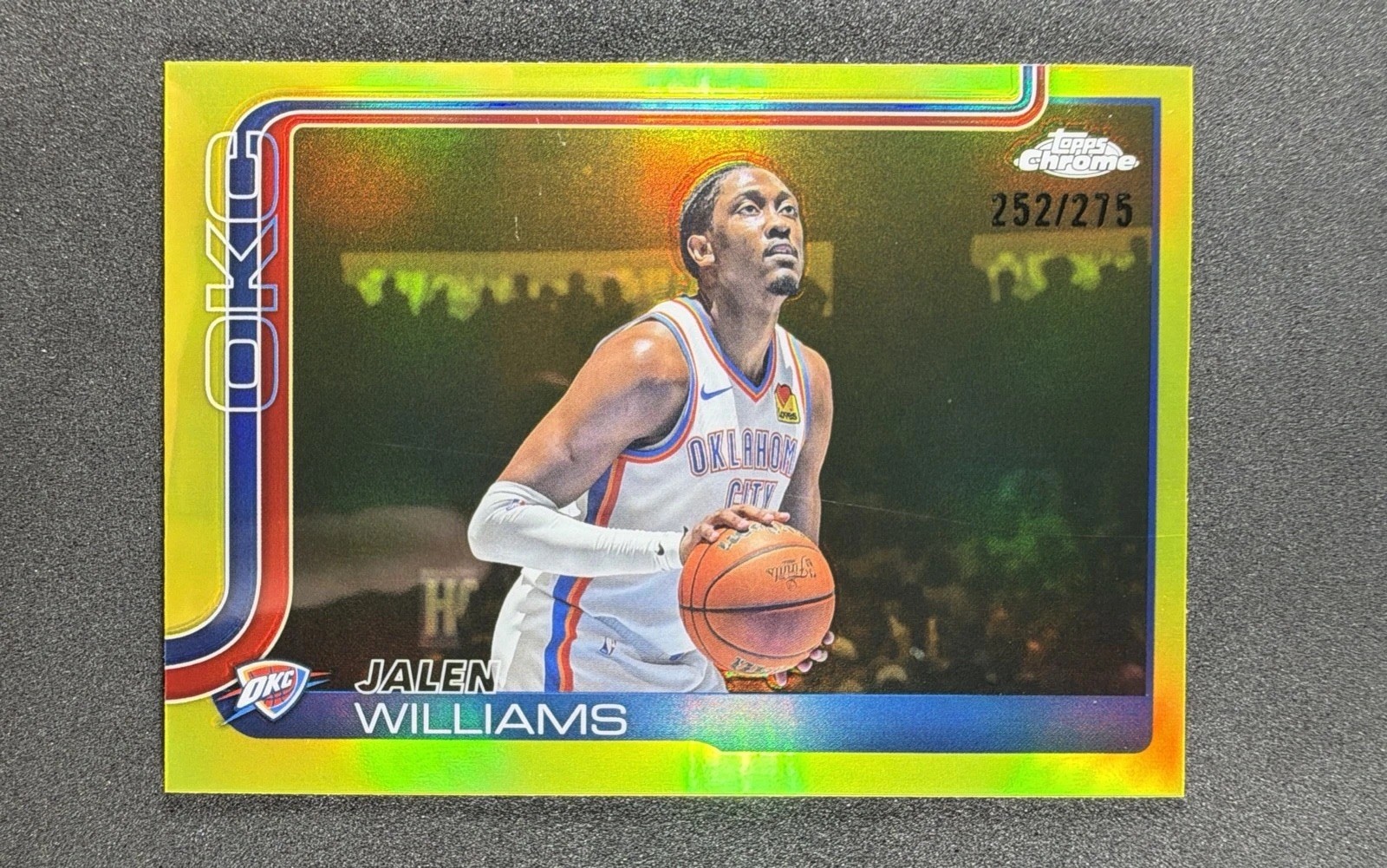 2025-26 Topps Chrome – Jalen Williams #187 Yellow Refractor /275
