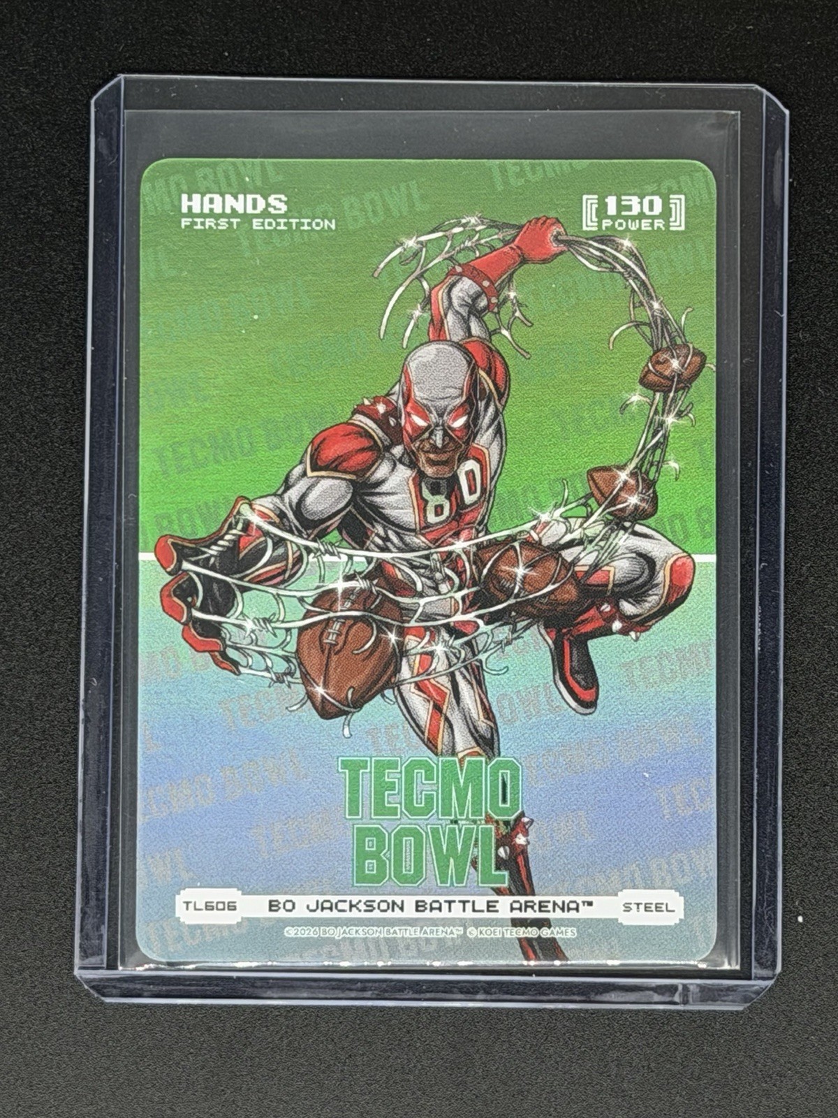 2026 Bo Jackson Battle Arena Tecmo Bowl Steel Logofoil TL606 Hands ‘Jerry Rice’