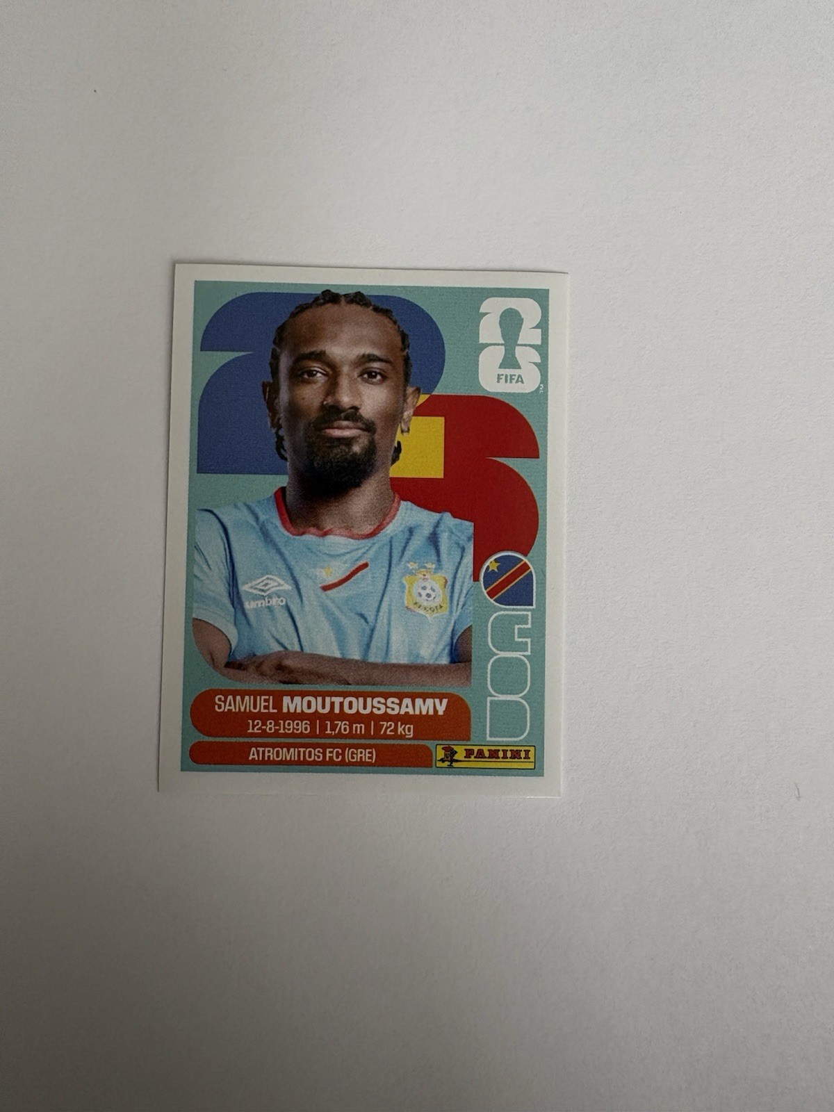 Panini FIFA World Cup 2026 Sticker COD11 Samuel Moutoussamy – Congo DR