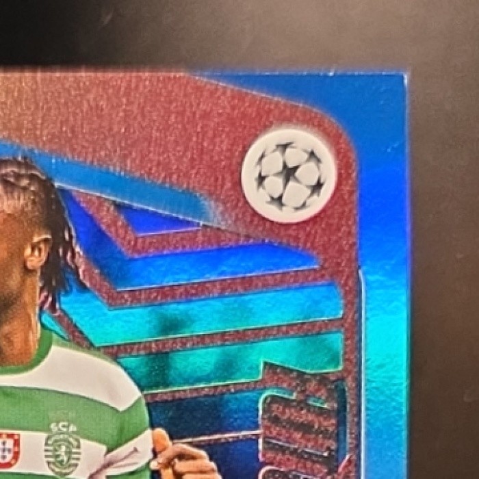 2025 Topps UEFA CC Geovany Quenda #95 Future Stars Blue Foil /150