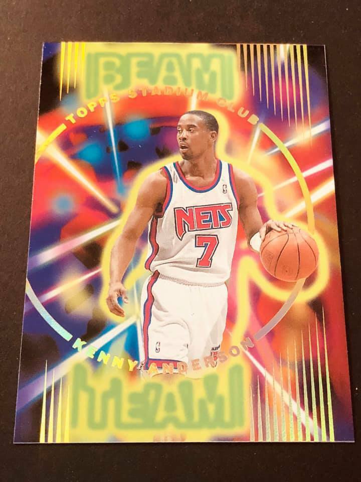 1995-96 Stadium Club Beam Team UNCUT DIECUT PROOF RARE Kenny Anderson Nets #B13