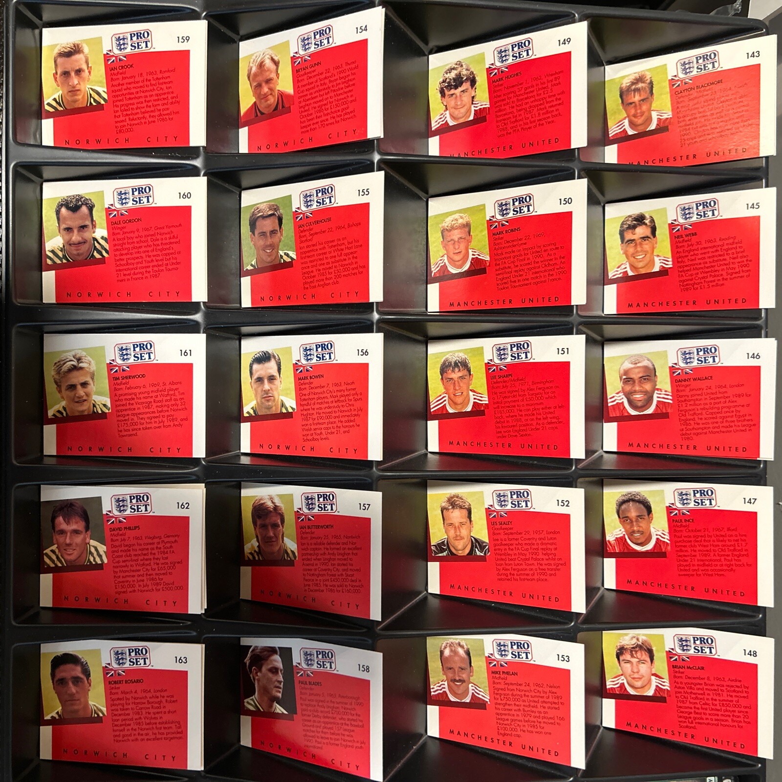 1990-91 Pro Set EPL English League Soccer Cards YOU PICK 1-199