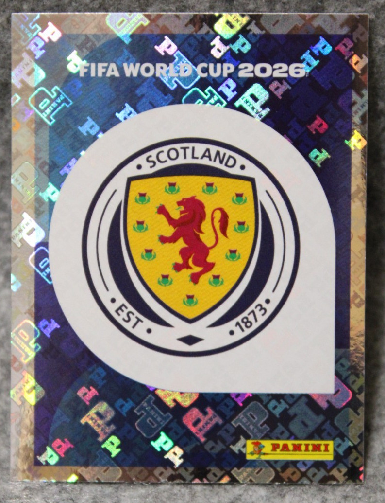 2026 Panini FIFA World Cup USA Stickers Scotland Team Logo Foil #SCO 1