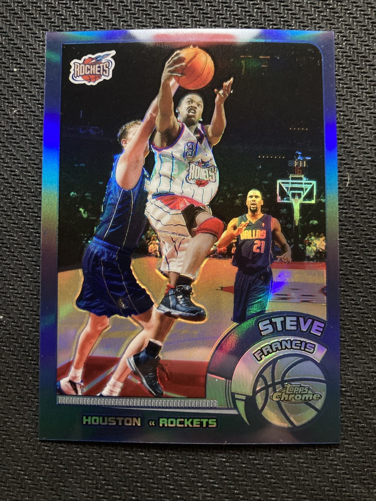 2002-03 Topps Chrome Refractors Steve Francis #58 Houston Rockets