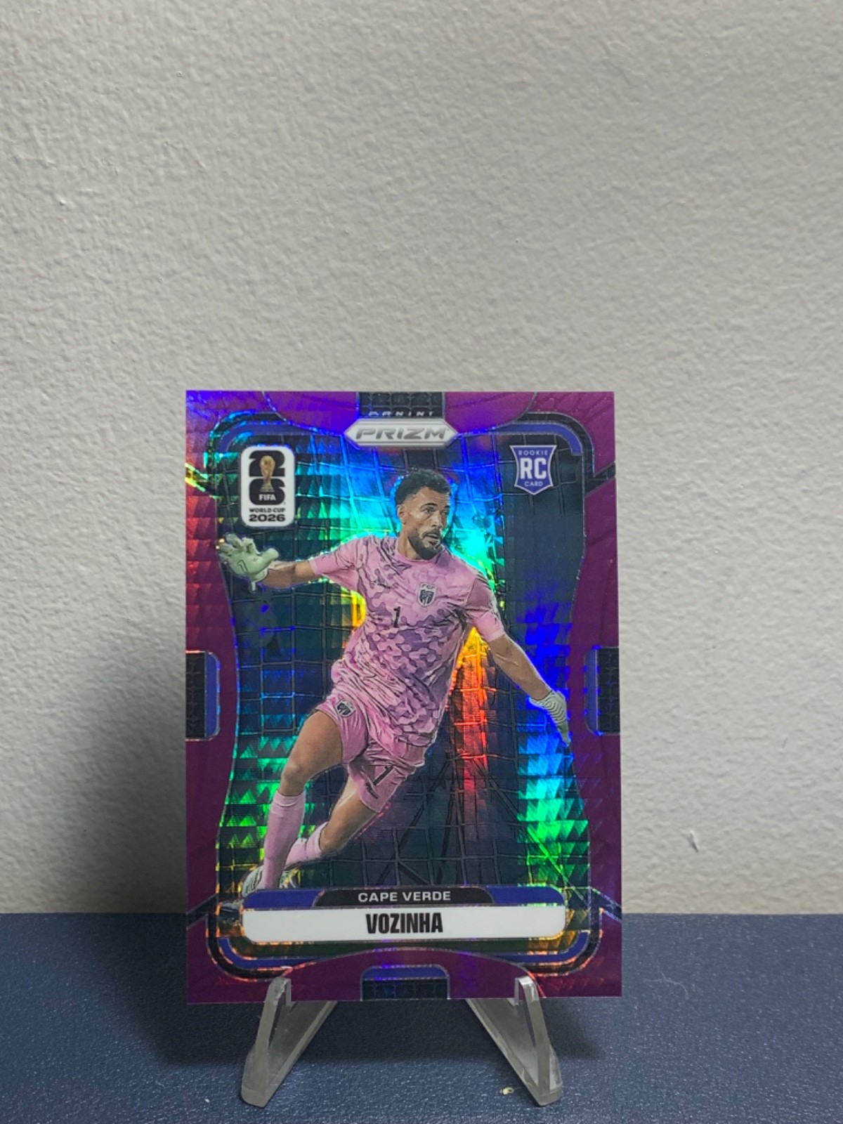 2026 Panini Prizm FIFA World Cup Vozinha #178 RC Rookie Purple Hyper Prizms /299