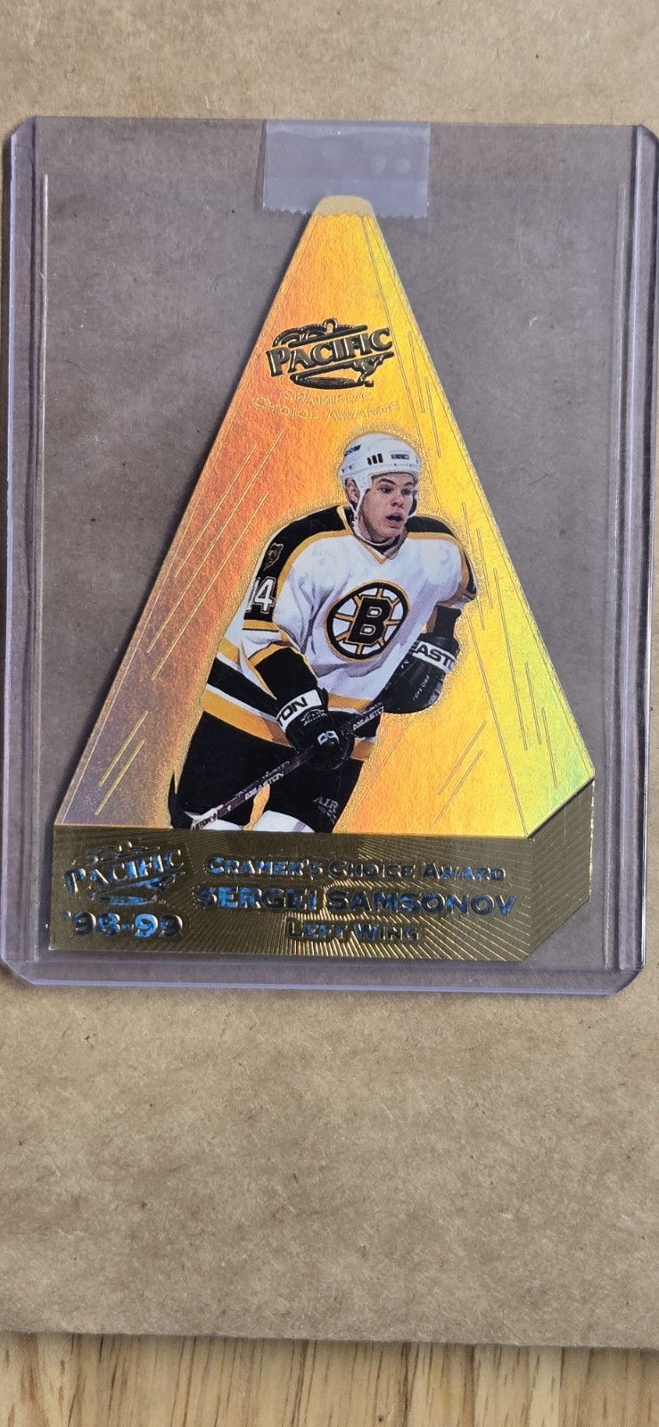 RARE 1998-99 Pacific – Cramer’s Choice GOLD 1:721 Sergei Samsonov #1