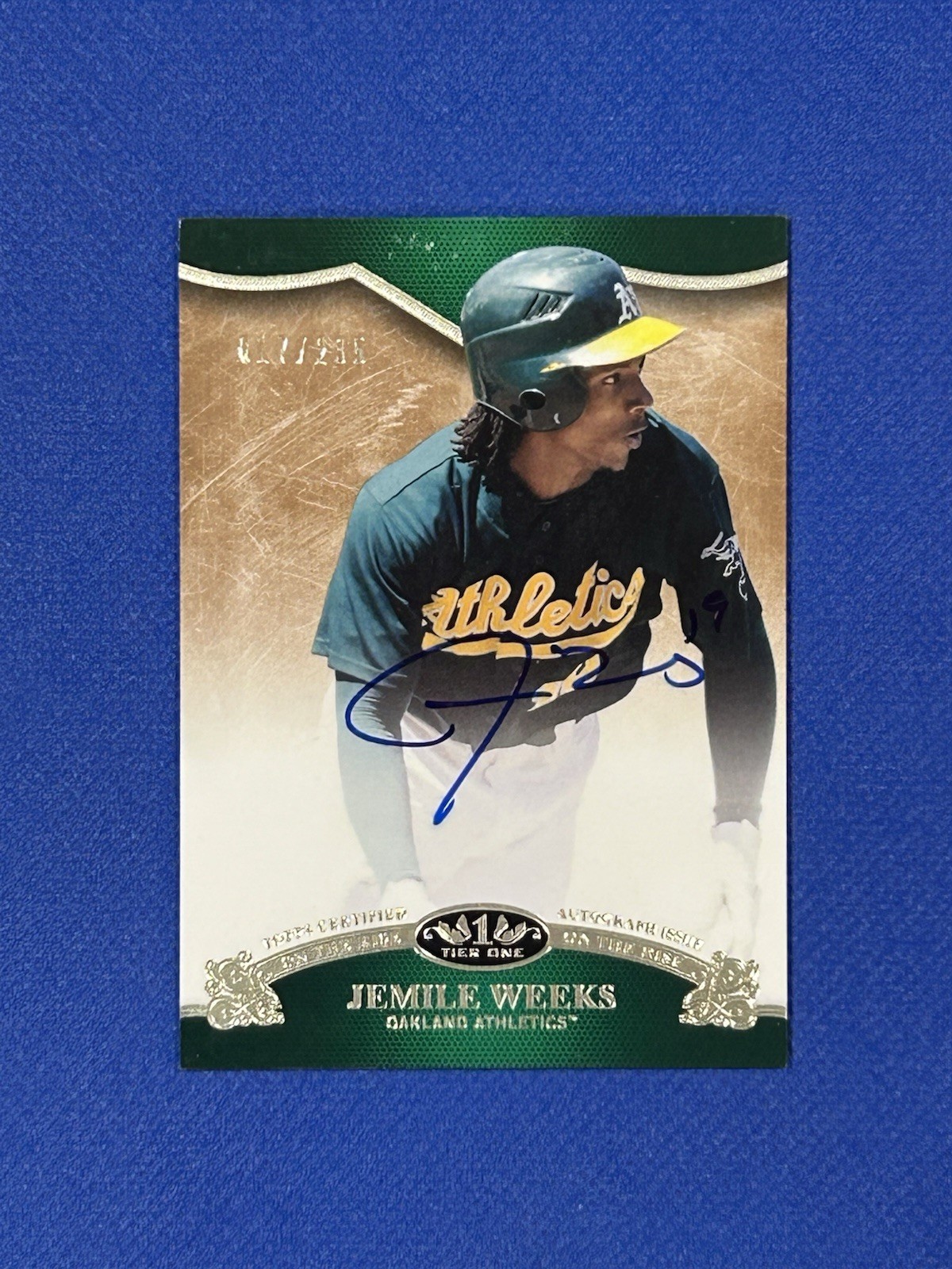 2012 Topps Tier One On the Rise Auto /235 Jemile Weeks #OR-JWE autograph Y
