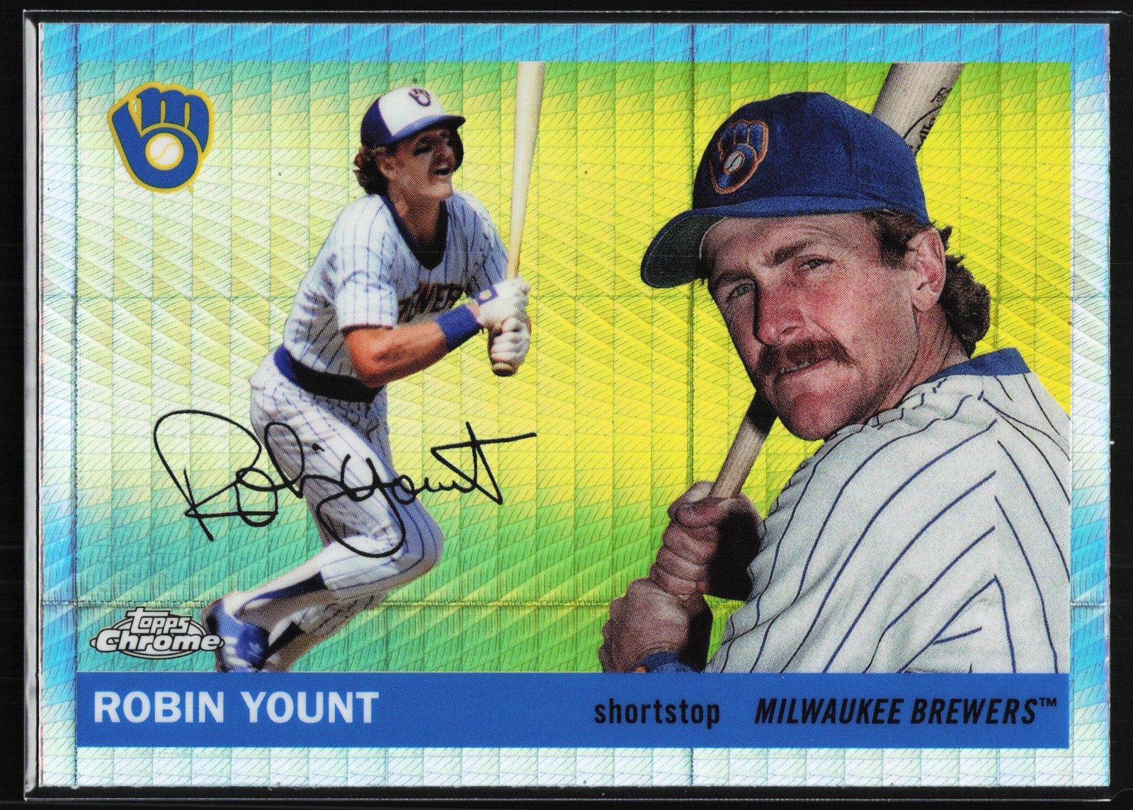 2025 Topps Chrome Platinum Robin Yount #486 Prism Refractors