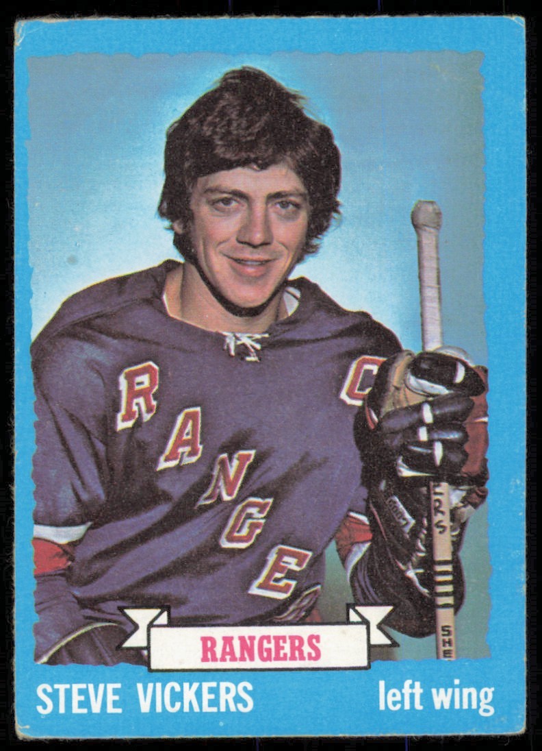 1973-74 TOPPS STEVE VICKERS NEW YORK RANGERS #57 VG+