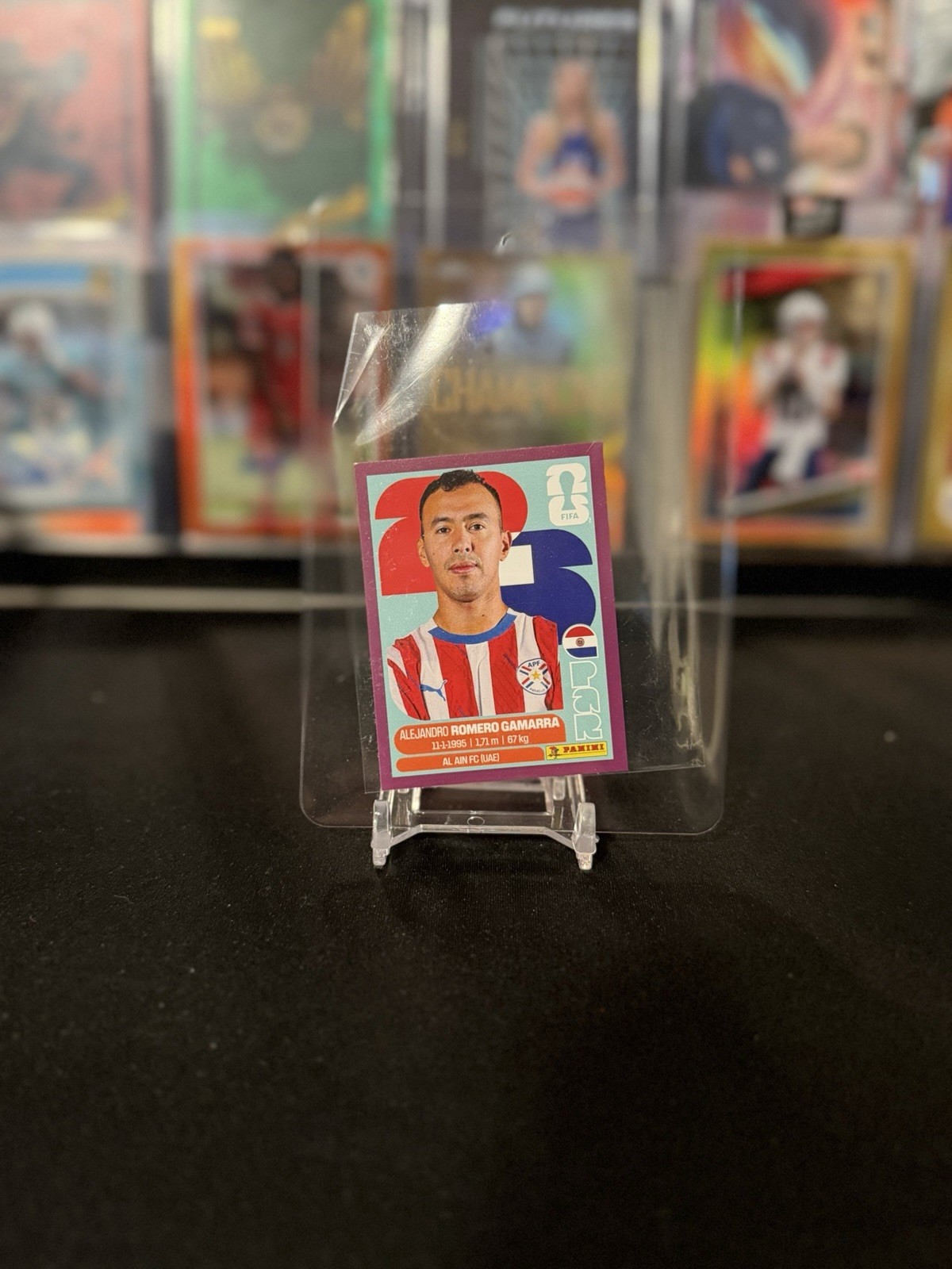 2026 Panini Fifa World Cup Alejandro Romero Gamarra Purple Sticker PAR 16