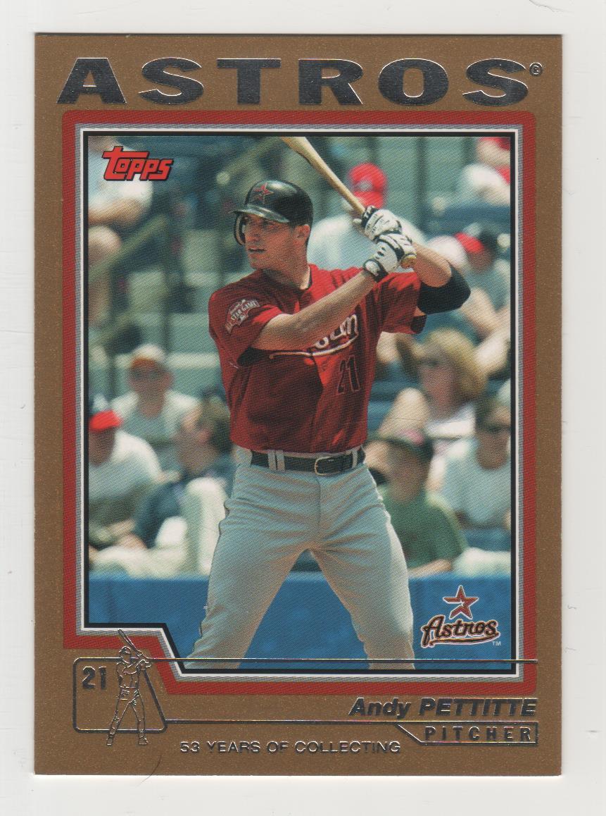 2004 Topps Traded Gold #024 Andy Pettitte Astros BV$5 ####/2004 #24