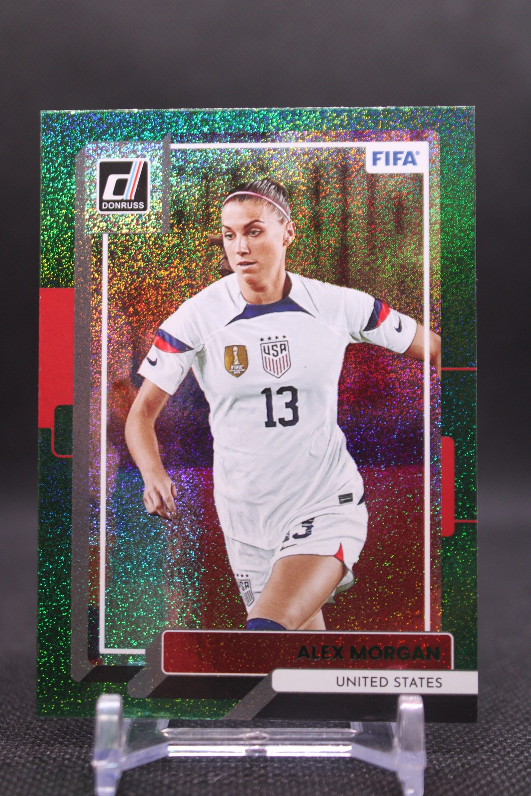 Alex Morgan #124 2022-23 Donruss Green USA