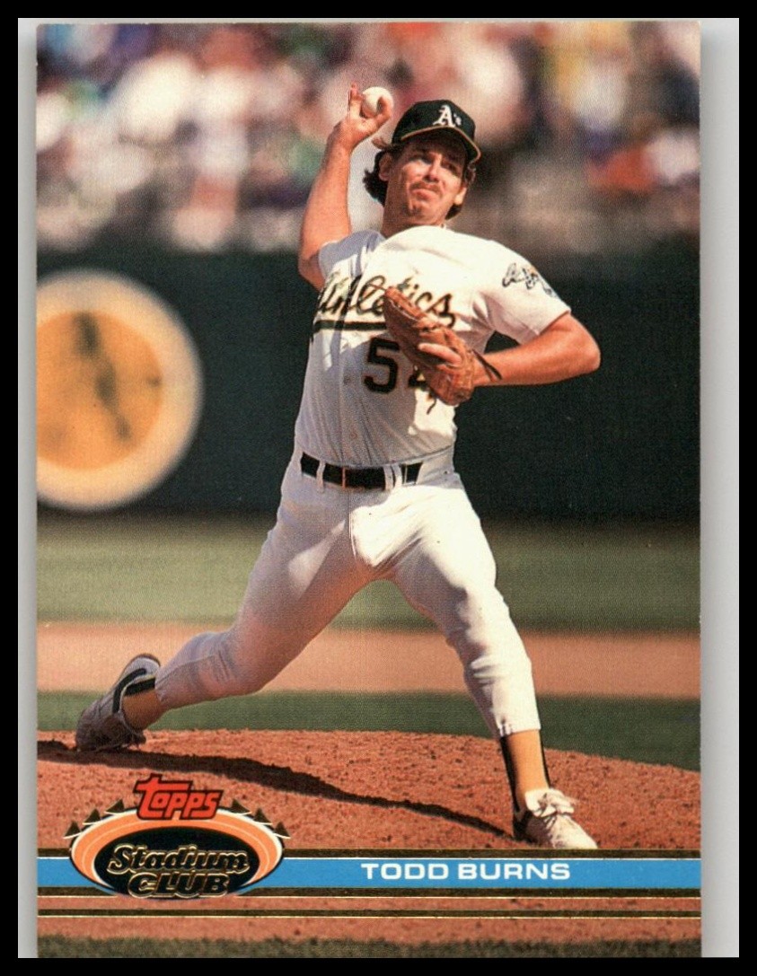 1991 Stadium Club #207 Todd Burns