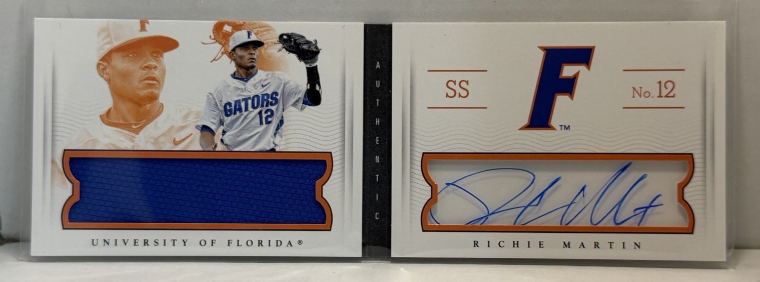 2015 Panini National Treasures Richie Martin Auto /99 Booklet