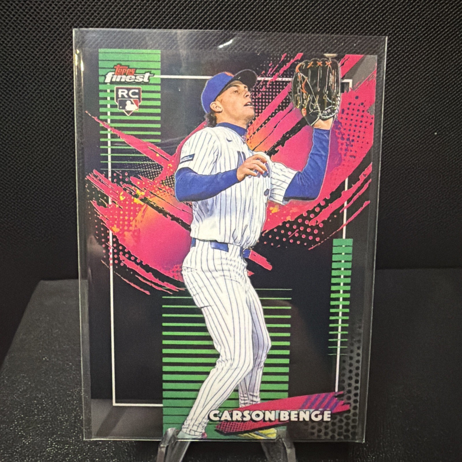 Topps Finest 2026 Carson Benge Rare True Black Refractor /10 RC!! RARE SSP Mets