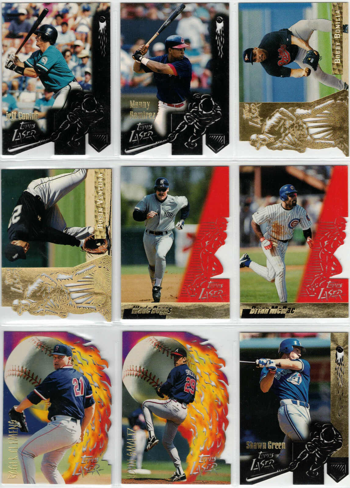 1996 Topps Baseball Laser Die Cut Base Cards You Pick the Card Finish Your Set