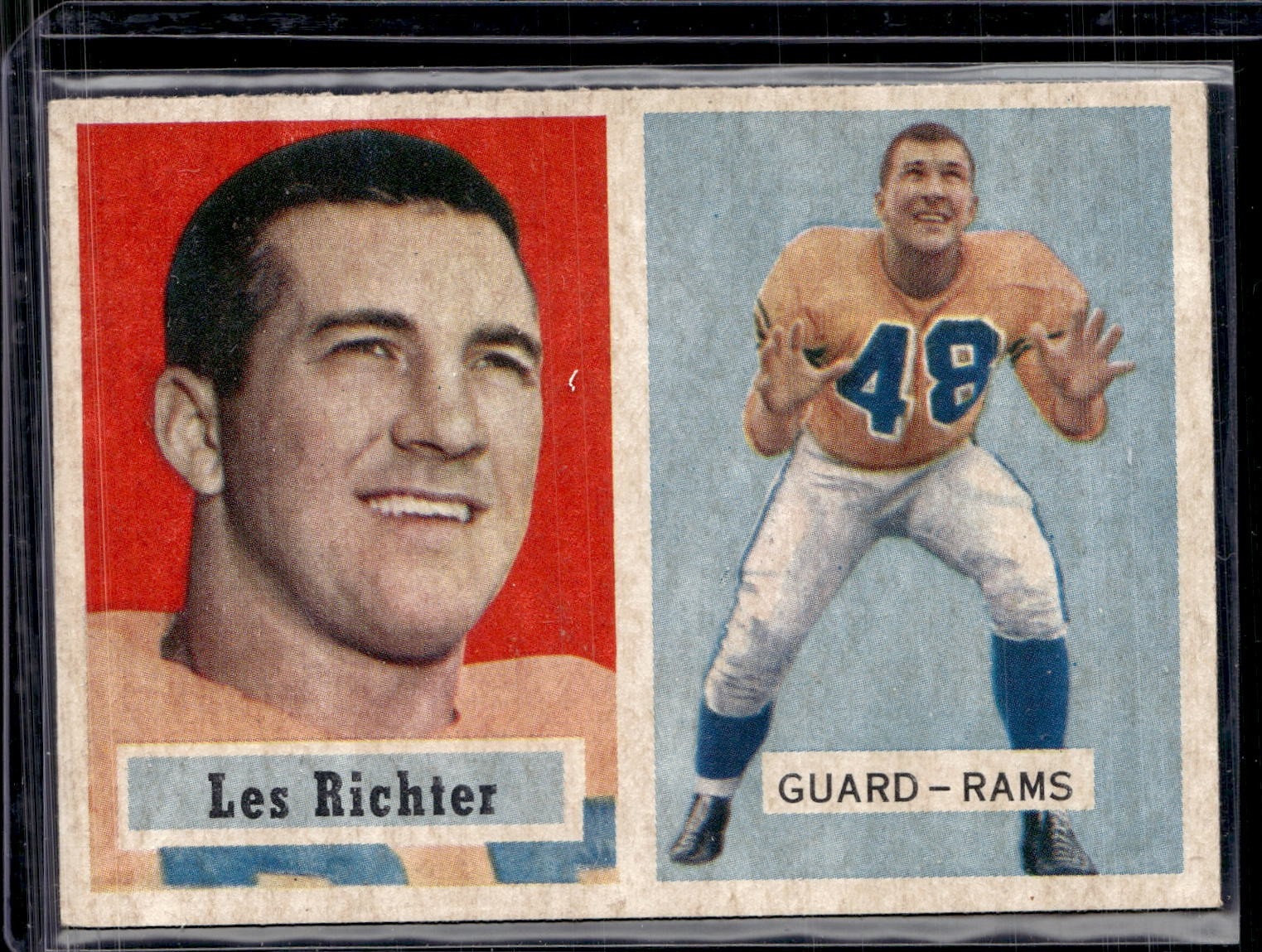 1957 Topps #10 Les Richter Los Angeles Rams (HOF) EX-MINT