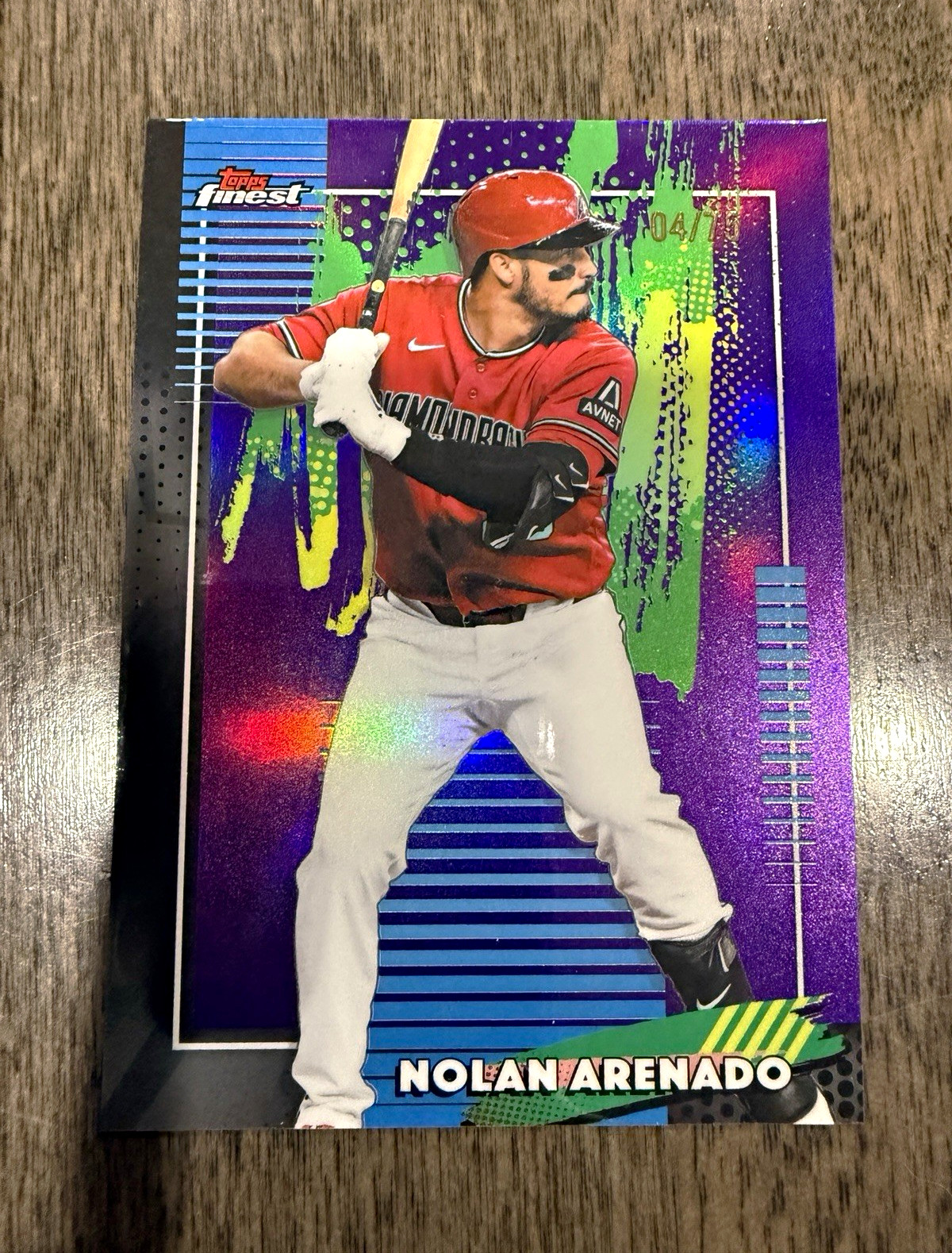 Topps Finest 2026 Nolan Arenado #72 Purple Refractor 04/75 Cardinals MLB