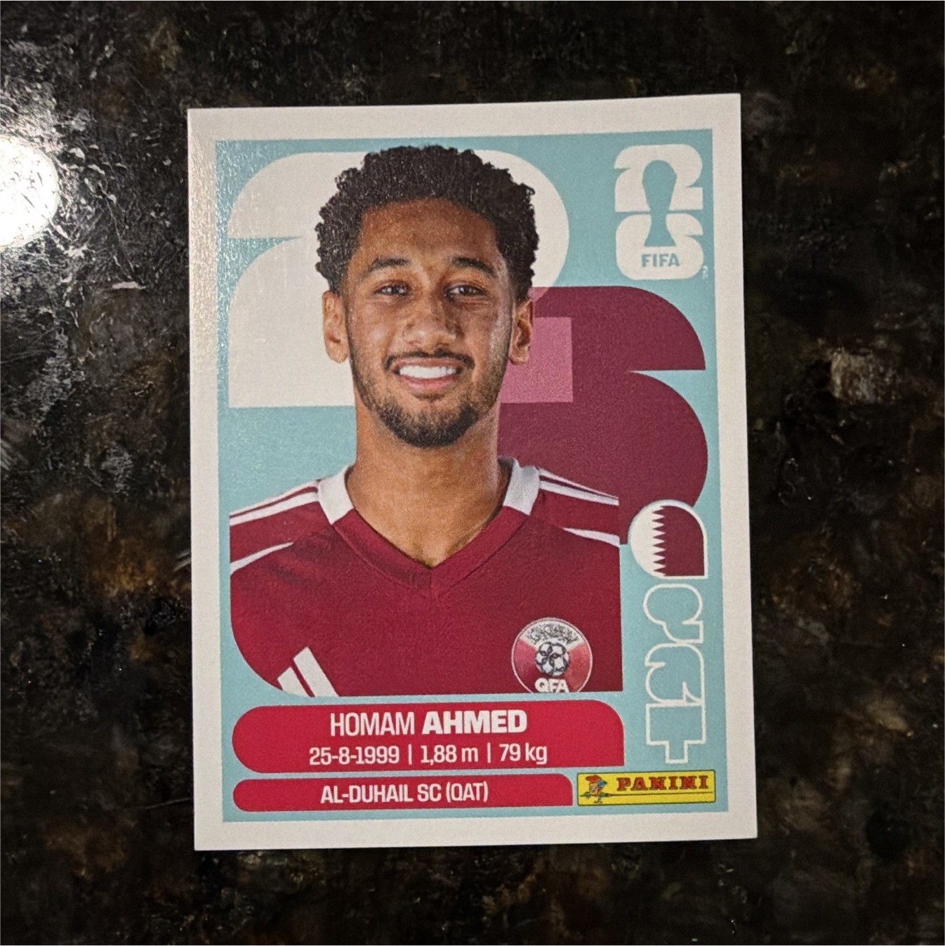 Panini FIFA World Cup 2026 Homam Ahmed QAT 5 Al-Duhail SC Sticker Card