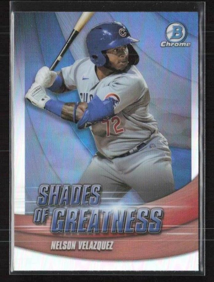2022 Bowman Chrome #SG-21 Nelson Velazquez Shades of Greatness Chicago Cubs (W)