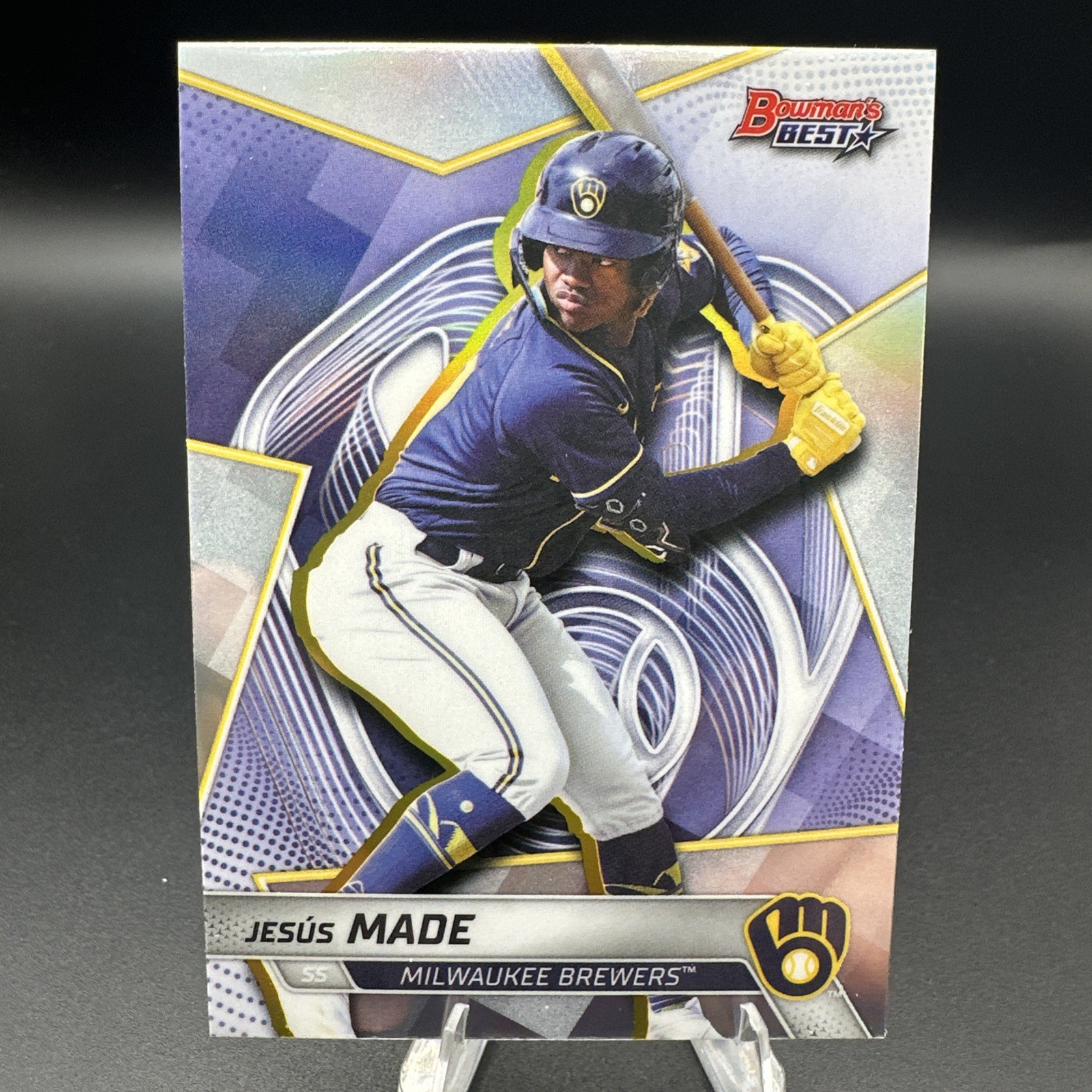 Jesus Made 2025 Bowman’s Best – Top Prospects #TP-17 Refractor (RC) Brewers
