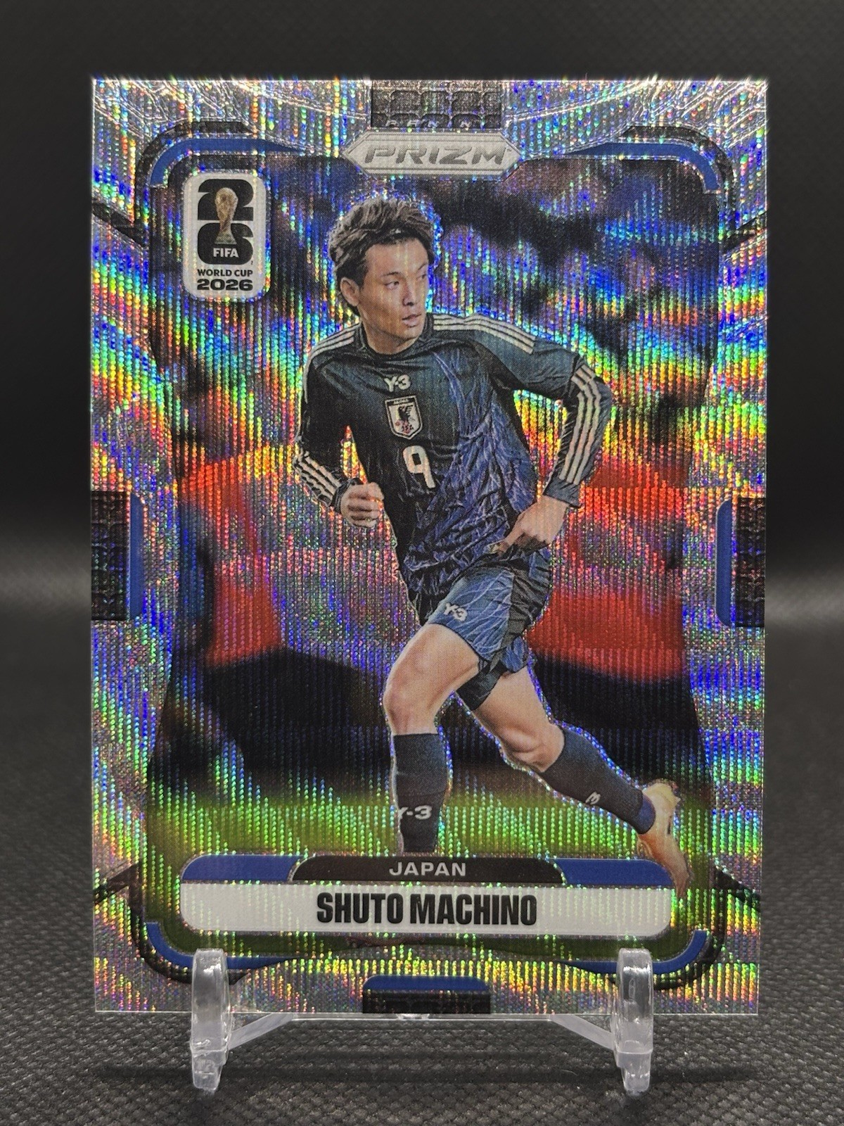 Shuto Machino #263 Wave Refractor 2026 FIFA World Cup Panini Prizm Japan