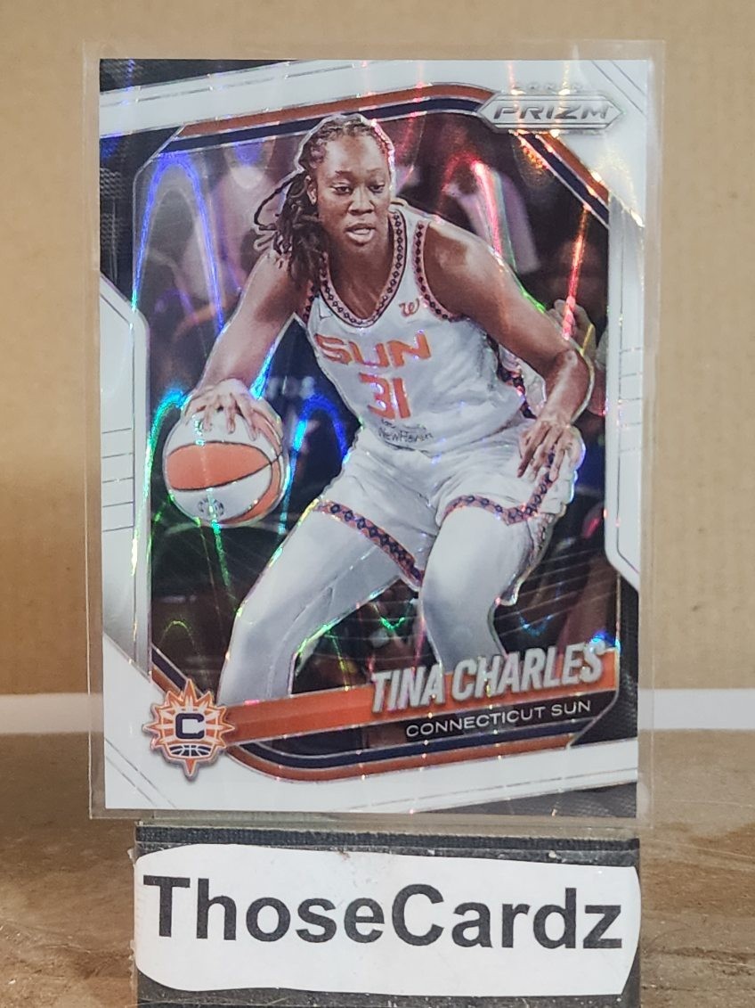 2025 Panini Prizm WNBA White Seismic Prizm #3 Tina Charles