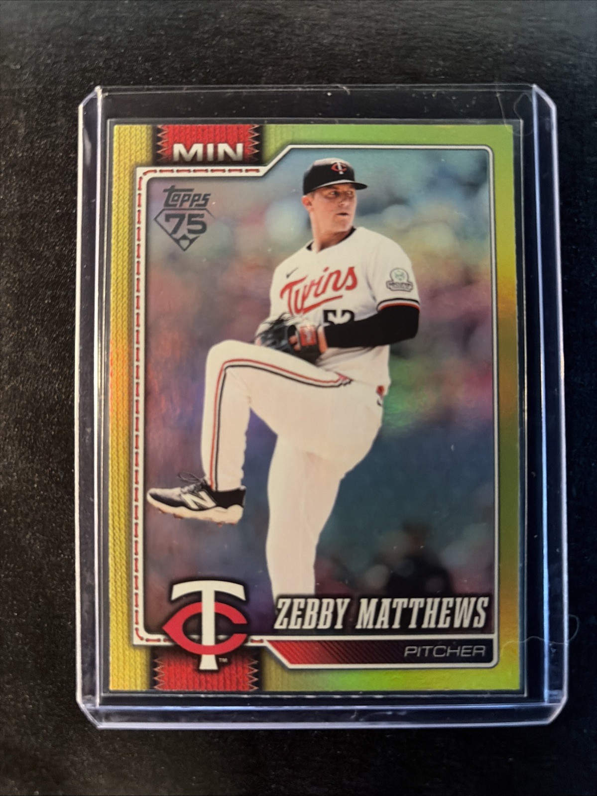 2026 Topps Series 2 Yellow Foil /399 #606 Zebby Matthews