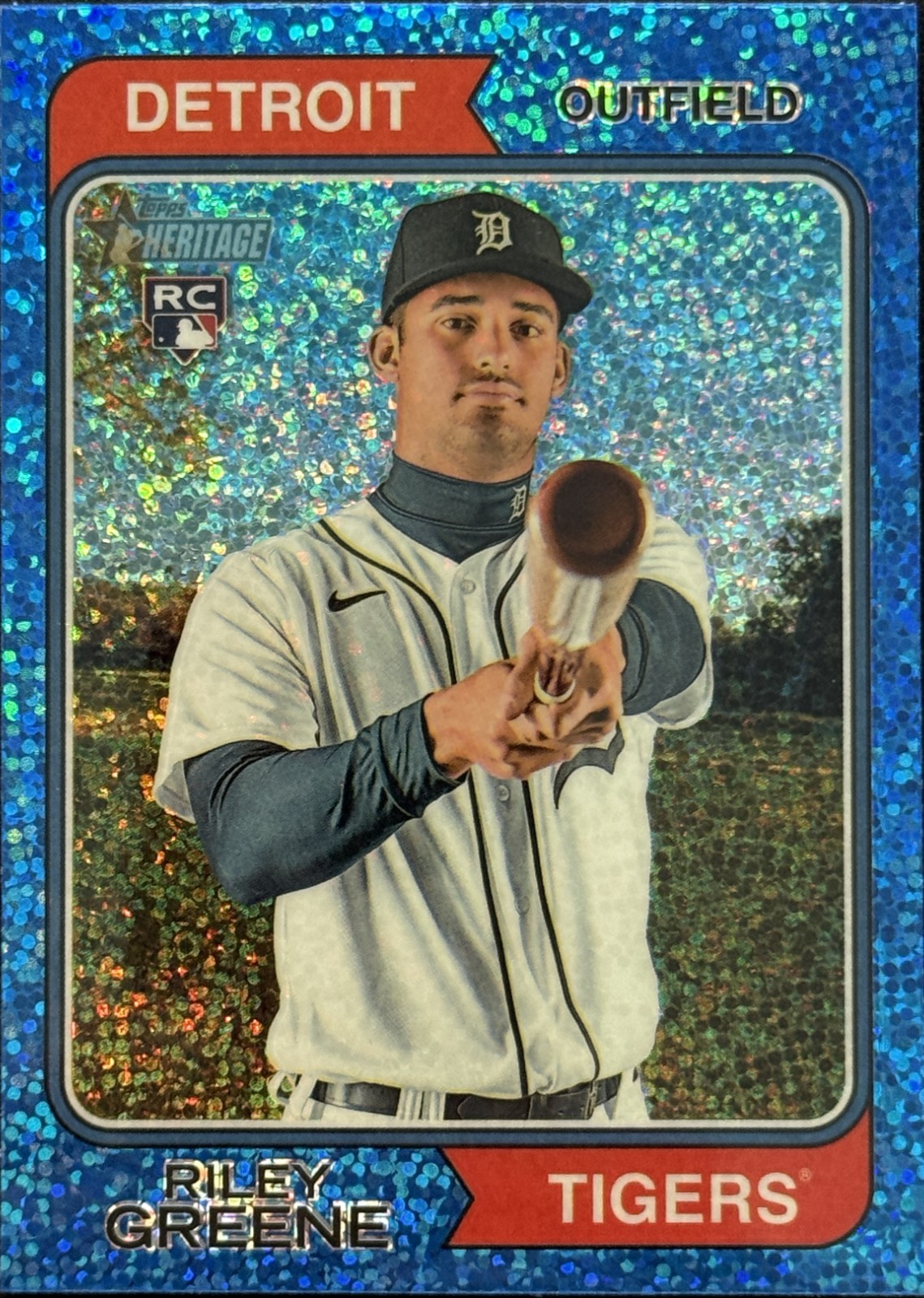 2023 Topps Heritage: Chrome Blue Sparkle Refractor SP “Pick a Card”