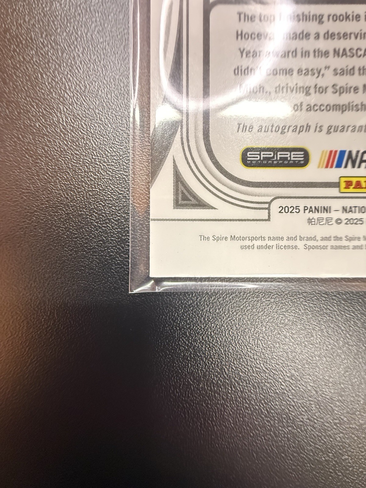 2025 Panini Treasures NASCAR Carson Hocevar Treasured Moments TM-CHR Auto 91/99