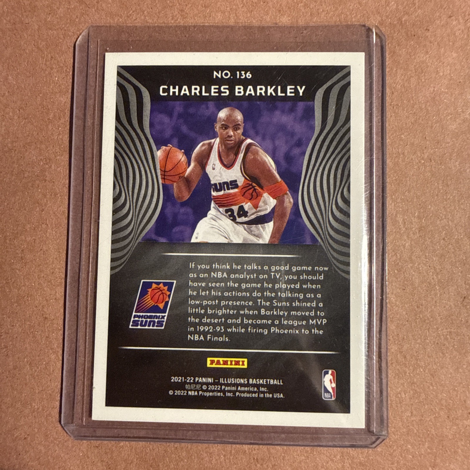 2021-22 Panini Illusions – Charles Barkley #136 Trophy Collection Red /99
