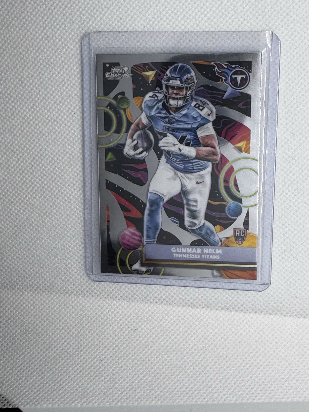 2025 Topps Chrome Cosmic Gunnar Helm Rookie (RC) #197 Titans