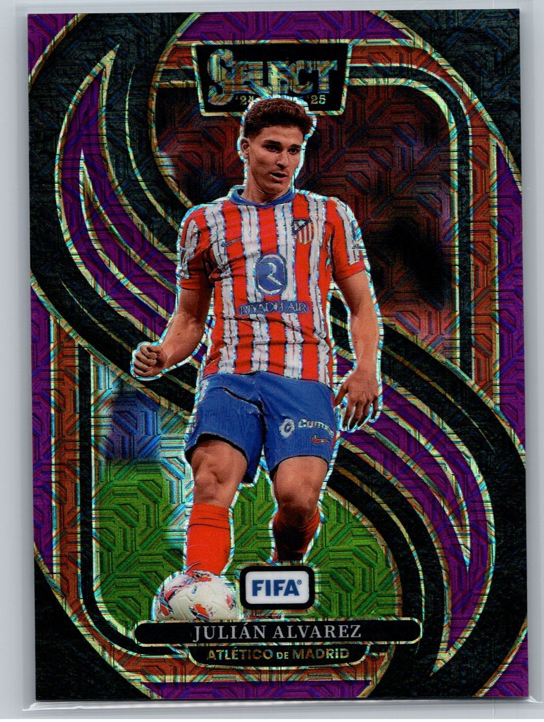 2024-25 Panini Select FIFA #111 Julian Alvarez Purple Mojo