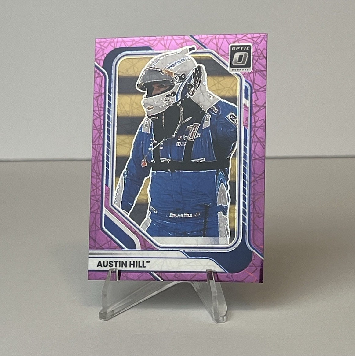 2026 Panini Donruss Austin Hill #90 Purple Velocity Prizm 6/59 Optic NASCAR
