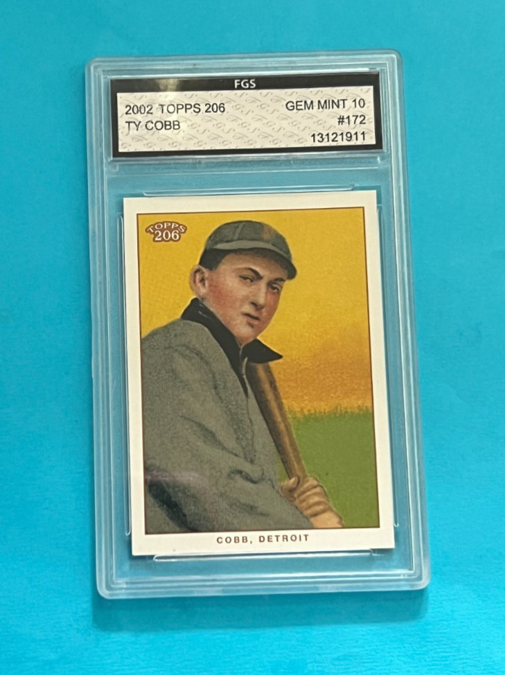 2002 Topps 206 – Ty Cobb #172 GEM MINT 10 Baseball Card